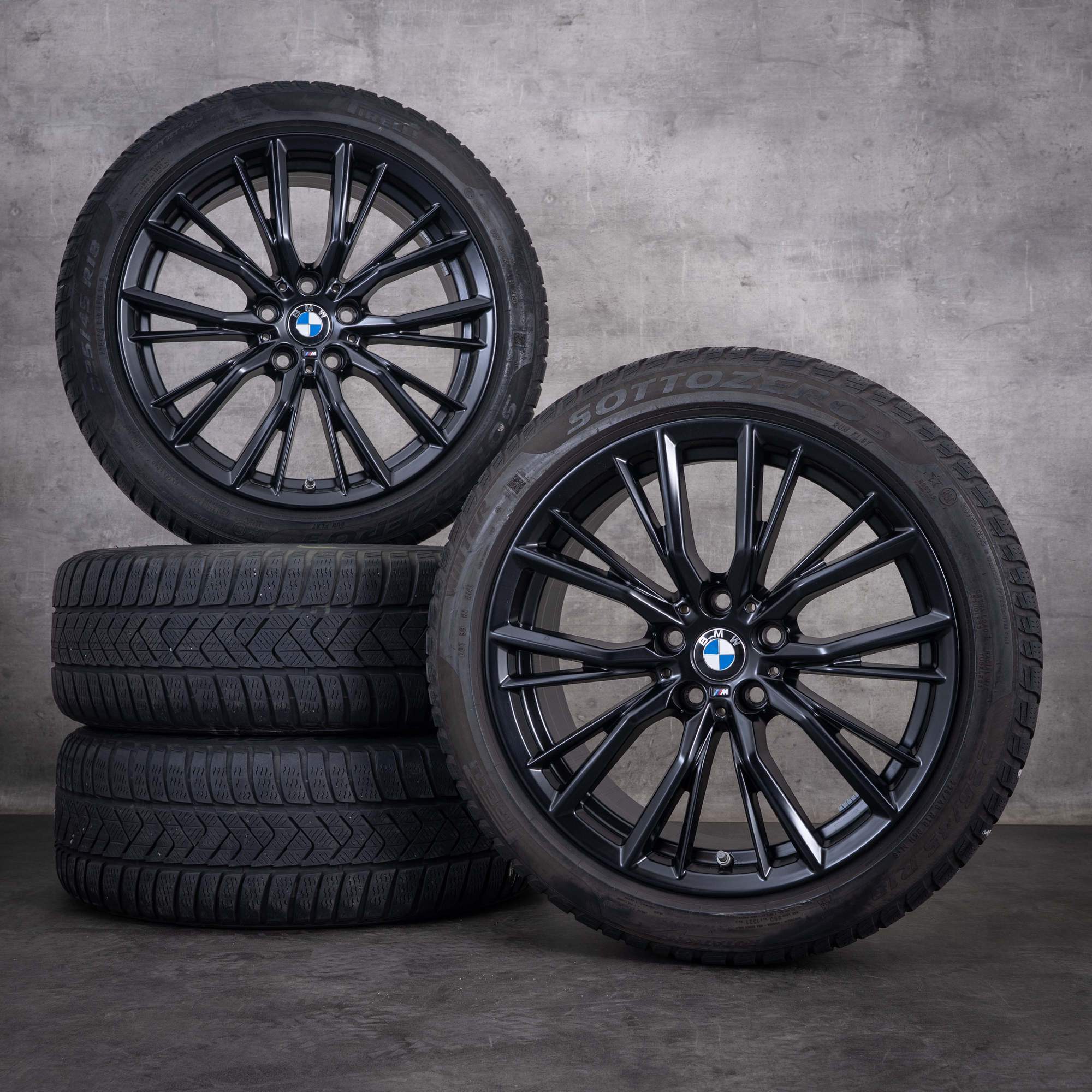 Original BMW 3er Winterräder 18 Zoll G20 G21 Felgen Styling 796 M 6885305 schwarz matt