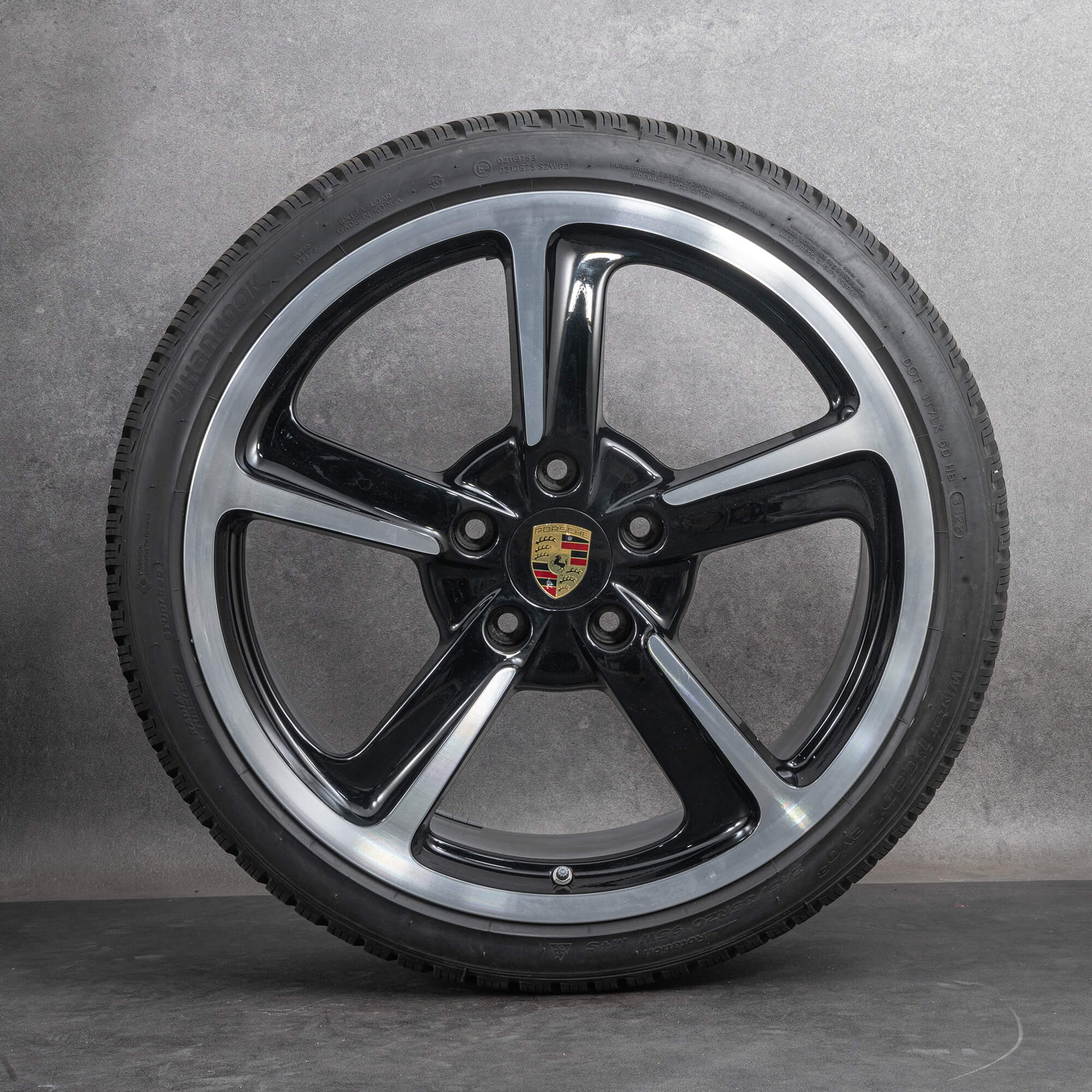Oryginał Porsche 991 I felgi 20 cali C4 4S koła letnie 99136216240 99136216741 Koła Techno głęboka czerń