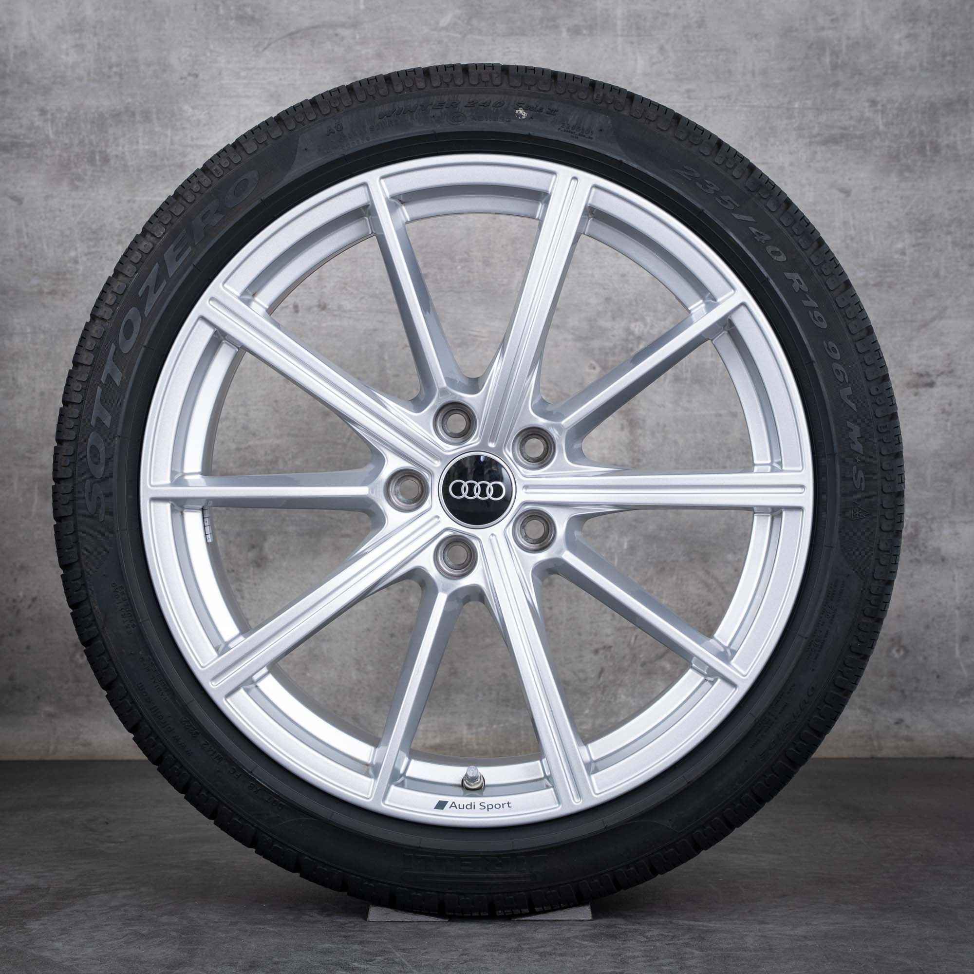 Originales Audi RS4 RS5 ruedas de invierno 19 pulgadas B9 8W llantas 8W0601025CP plata