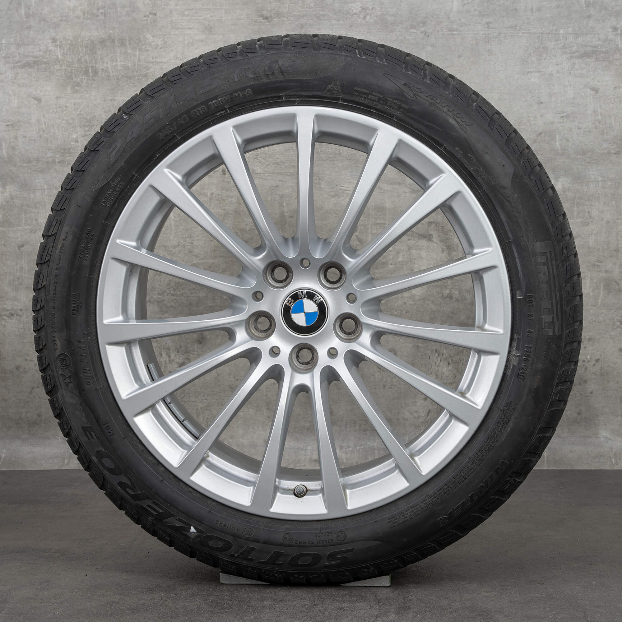 BMW 18 inch rims 5 series G30 G31 619 OEM winter wheels tires 6861224