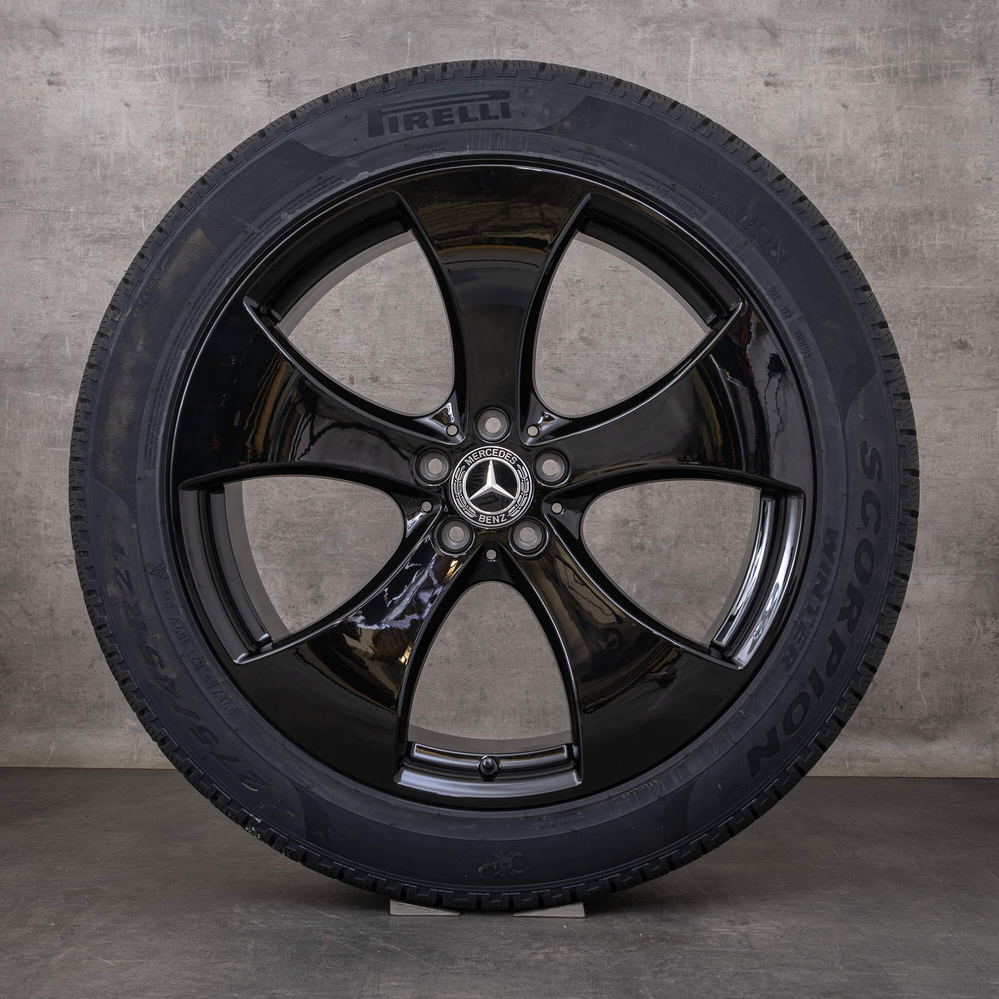 Oryginał Mercedes Benz GLE felgi 21 cali C292 koła letnie A2924010400 A2924010500 czarne błyszczące