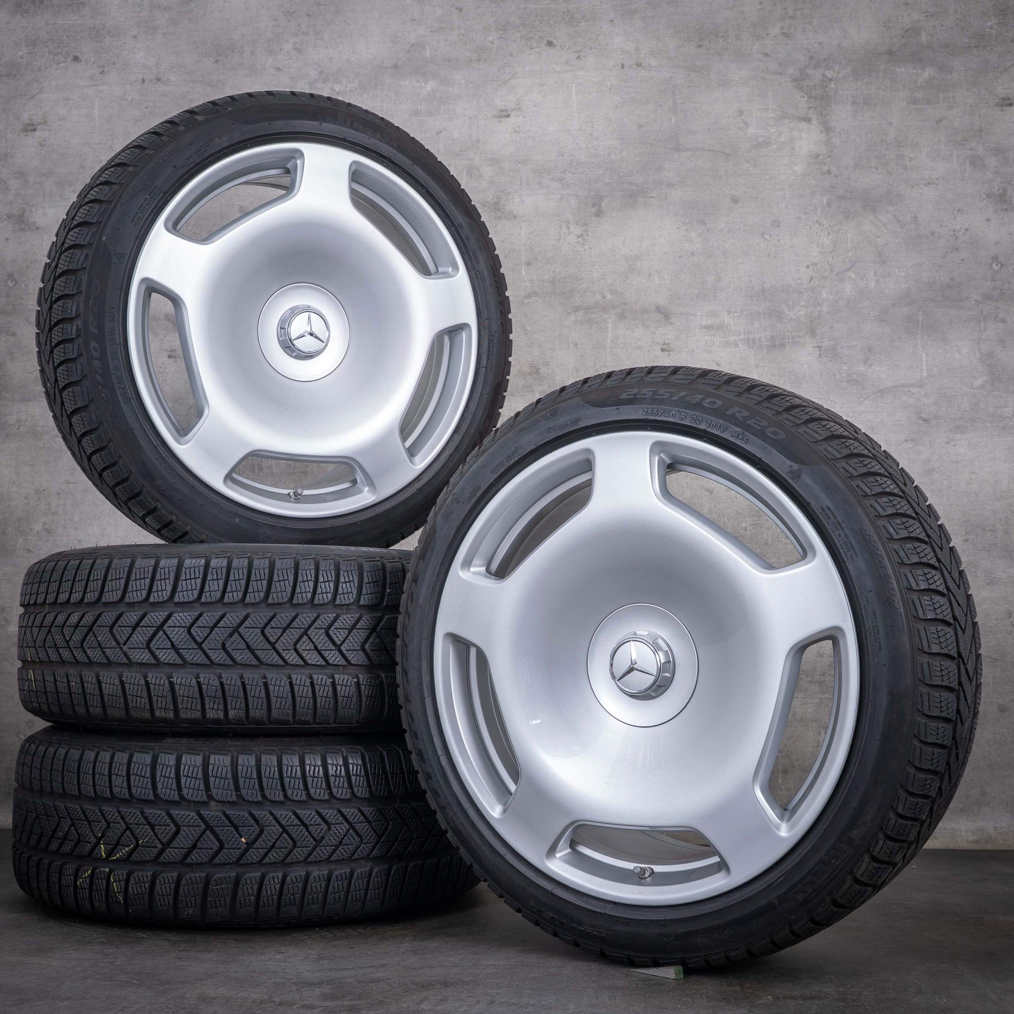 Jante originale Maybach Clasa S pentru anvelope de iarnă 20 inch W223 V223 X223 A2234014200 argintiu