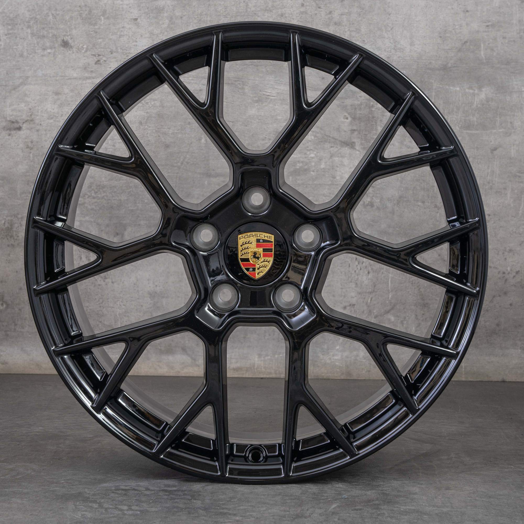 Oryginalne felgi Porsche 992 II 20 21 cali 992601025F 992601025G RS Spyder czarne błyszczące NOWOŚĆ