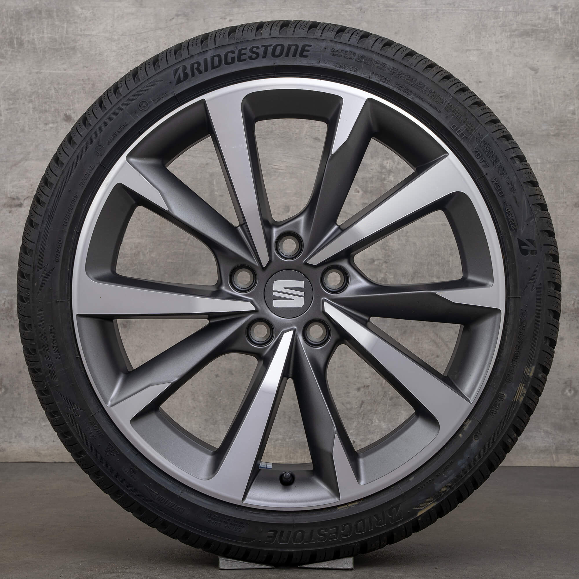 Seat Leon FR 5F vinterhjul 18-tommers felger vinterdekk ytelse NY