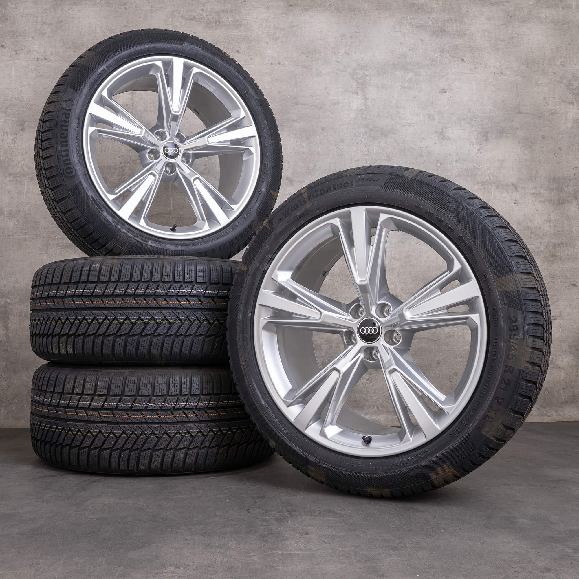 Jantes de inverno originais Audi Q8 SQ8 21 polegadas 4M jantes 4M8601025H prata NOVO