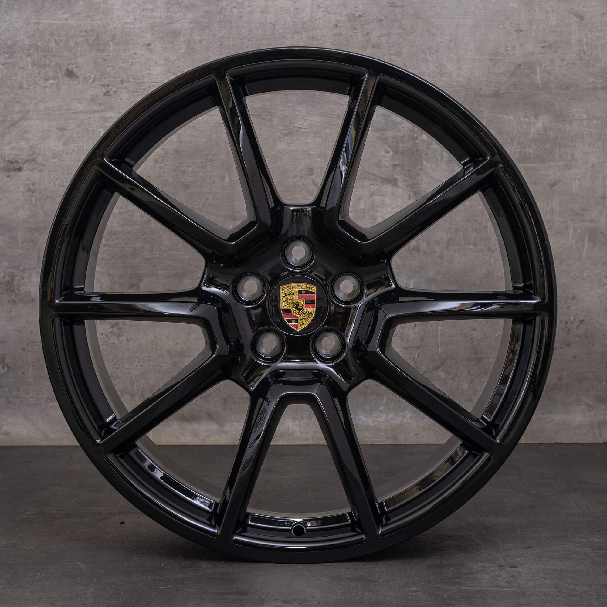 Original Porsche Macan II ráfky na auto 20 palců S 95B601025BH 95B601025BJ černé lesklé