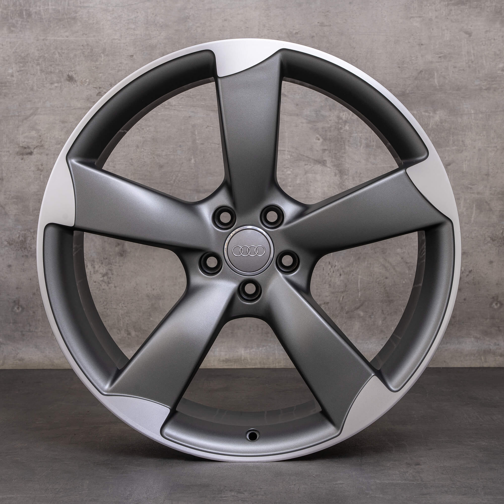 OEM Audi A8 S8 4H 21 inch rims 4H0601025BA Rotor titanium matt mirror ...