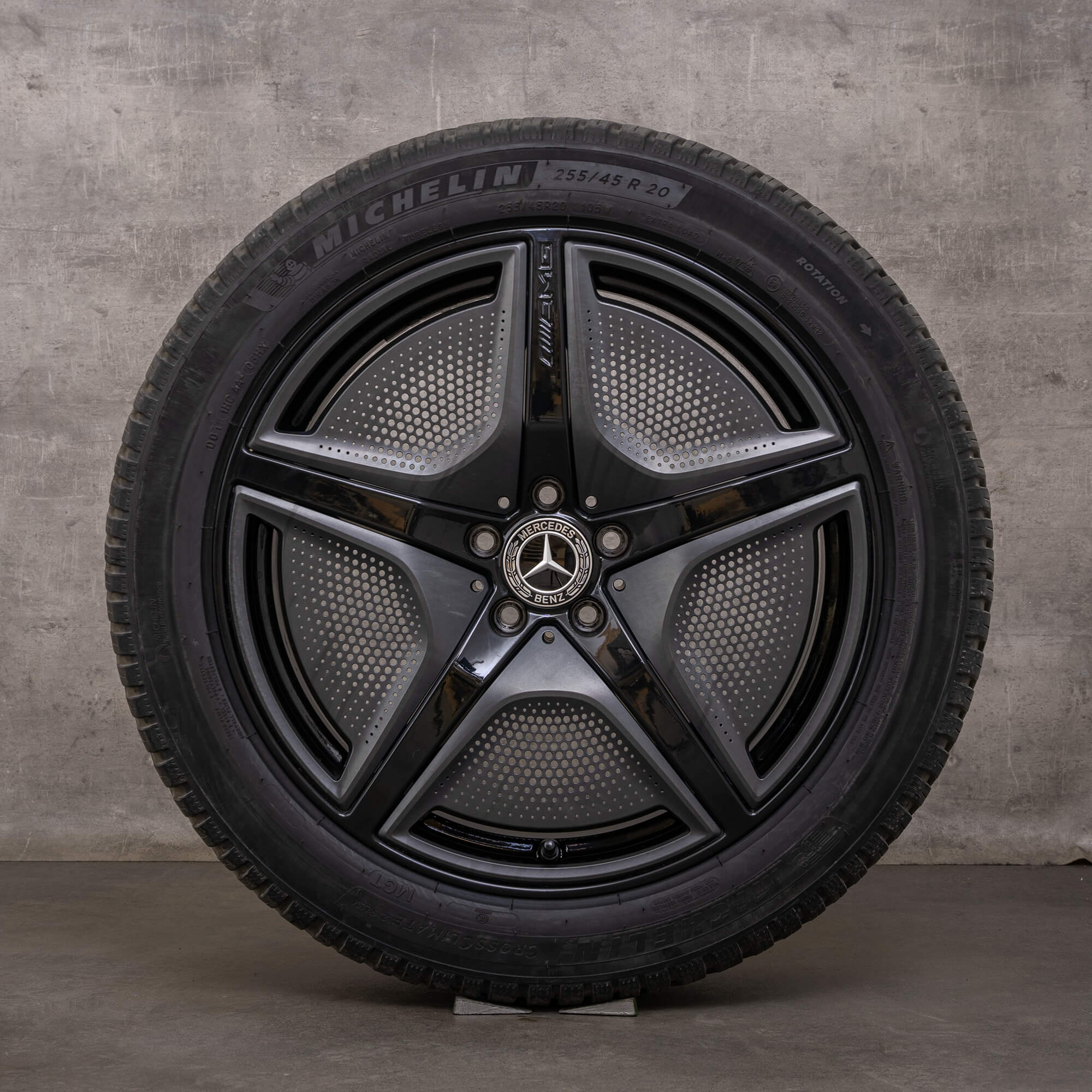 Original Mercedes Benz EQS AMG roues d'hiver 20 pouces V297 jantes A2974011300 noir