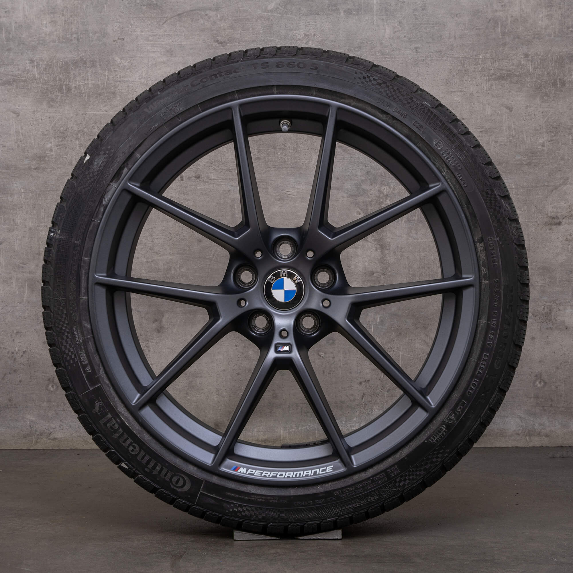Originele BMW 2 serie 3 4 OEM winterwielen 19 inch G42 G20 G21 G22 G23 velgen 898 M 6895390 6895391 ijzergrijs