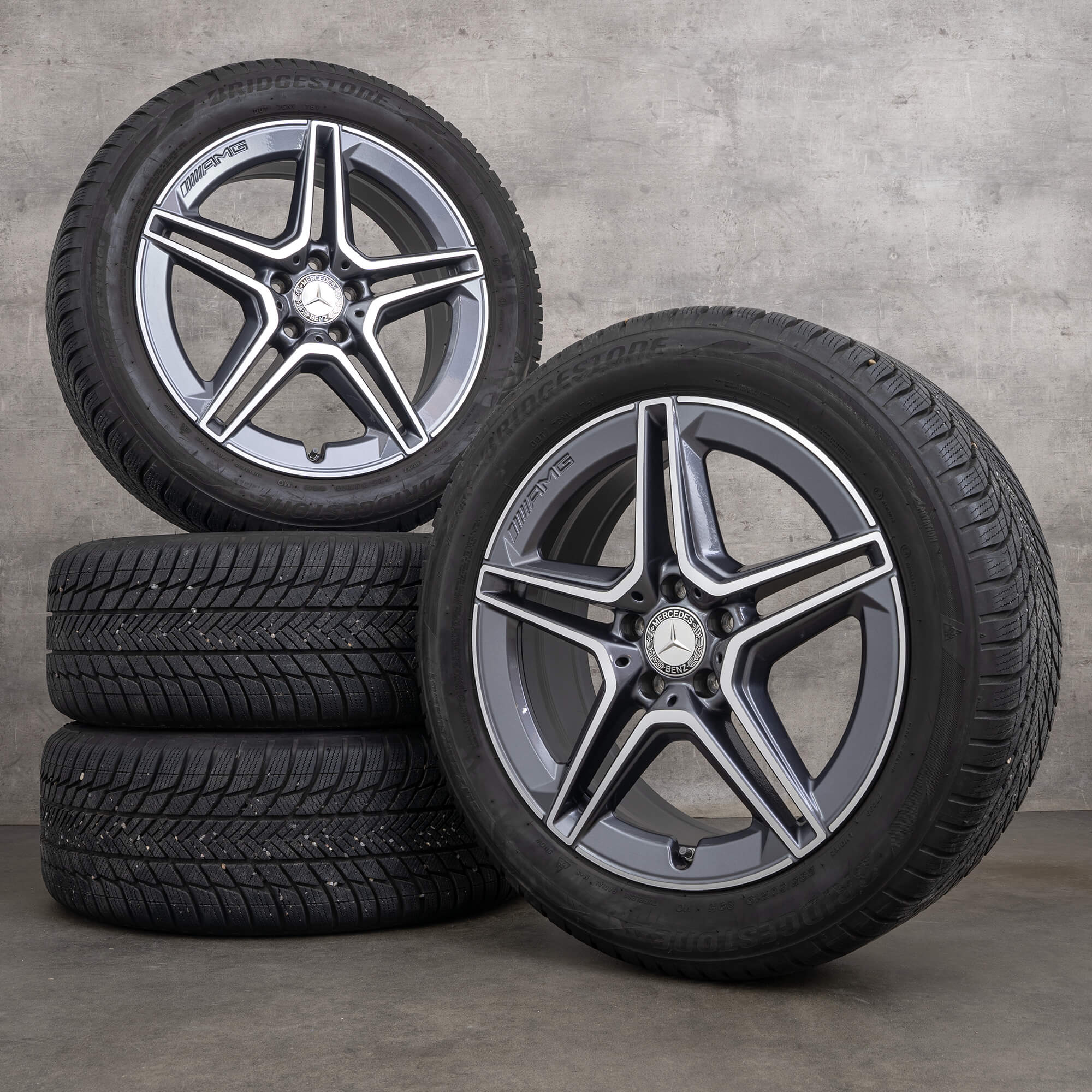 AMG Mercedes Benz GLA H247 GLB X247 jante de iarna 19 inch anvelope