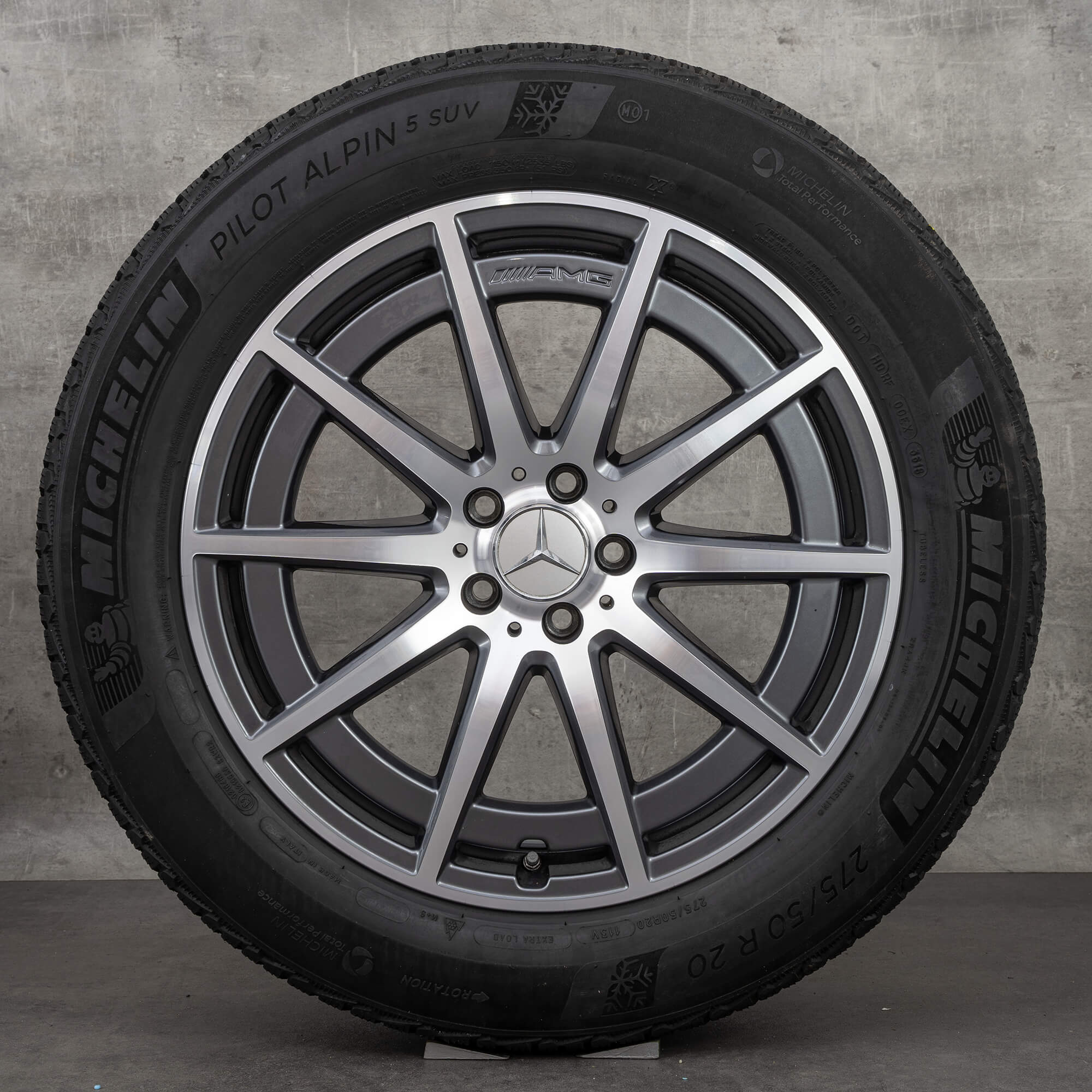AMG 20 inch Mercedes rims GLE 53 63 V167 winter tires wheels 6.5 mm