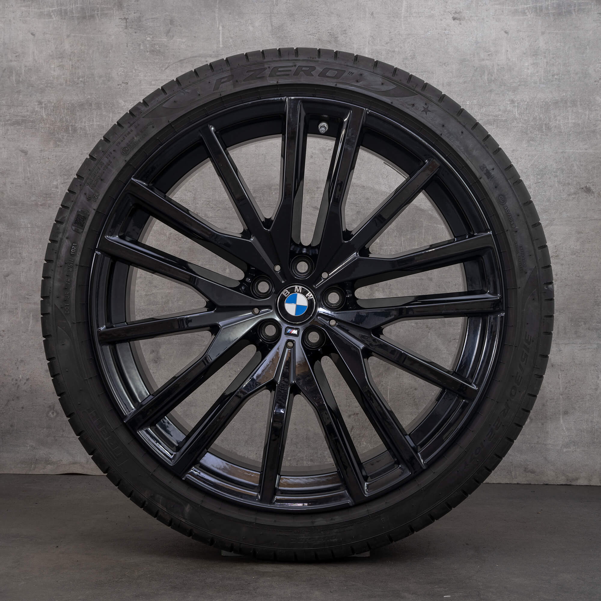 ★Black Shine★ 純正 742M X5 G05 / X6 22イ BMW X5 G05 X6 G06 styling 742 M summer wheels 22 inch rims tires