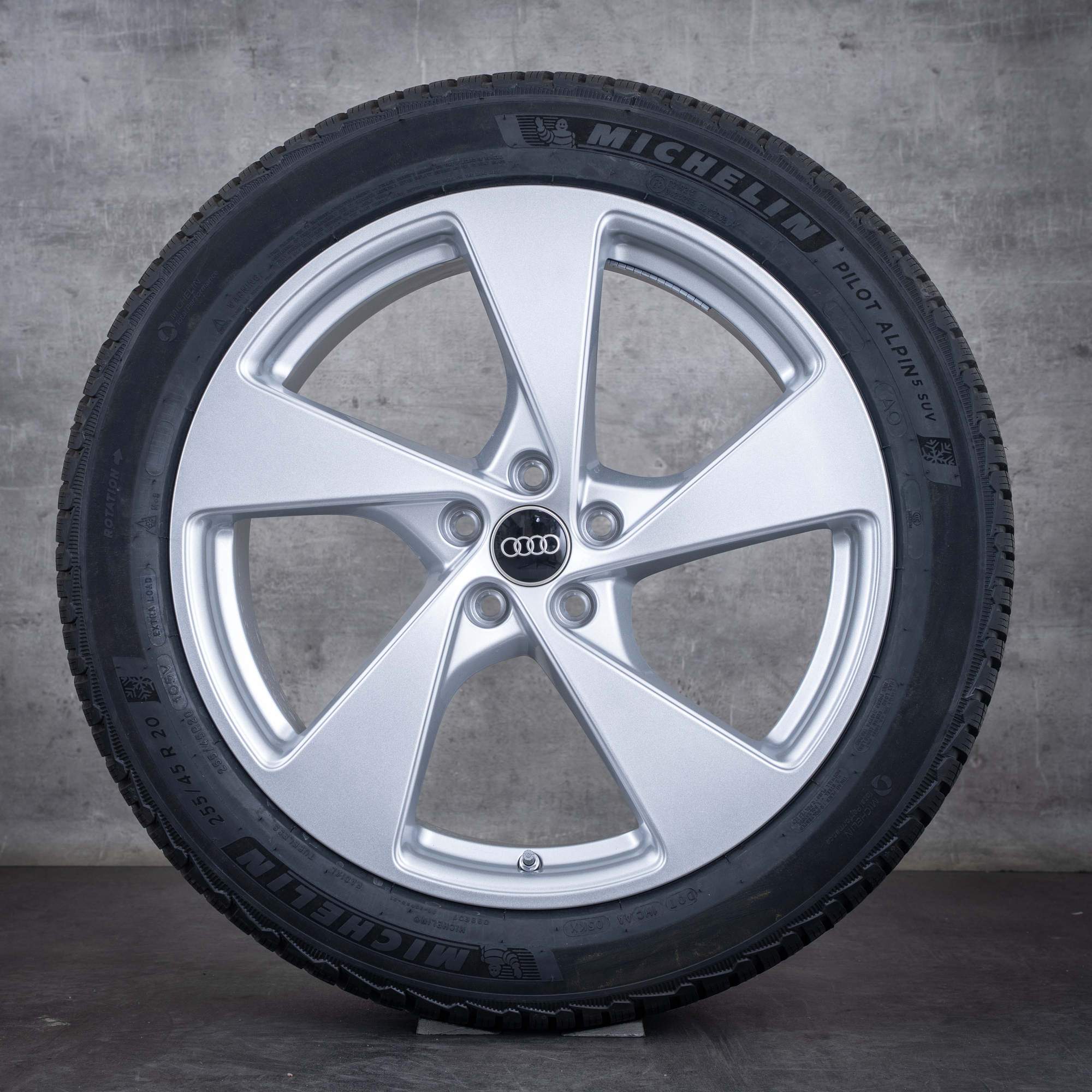 OEM Audi Q5 SQ5 winter wheels 20 inch FY GU rims 8MA601025G silver glossy