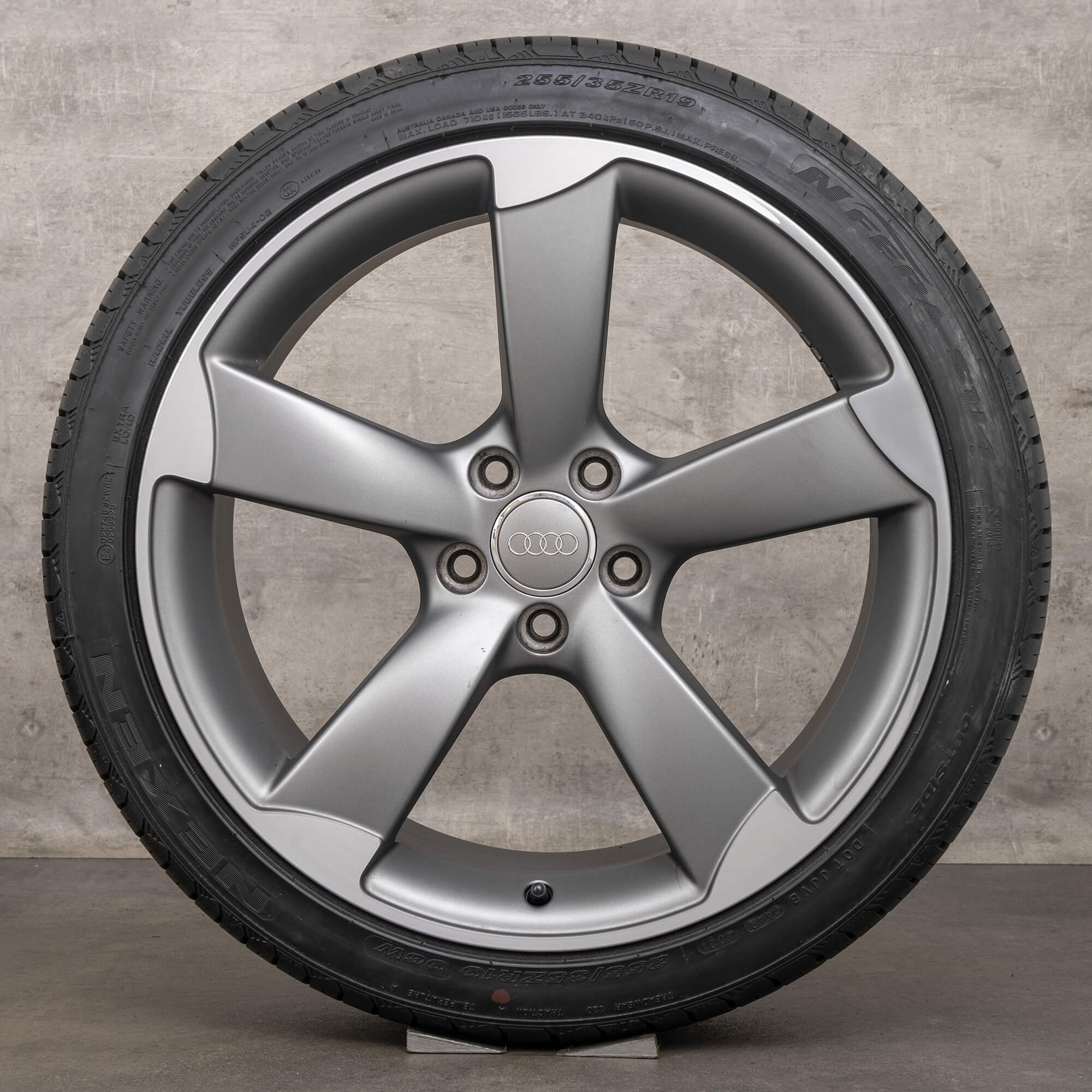 Audi A4 S4 B8 8K rotor summer wheels tires 19 inch rims 8K0601025CN