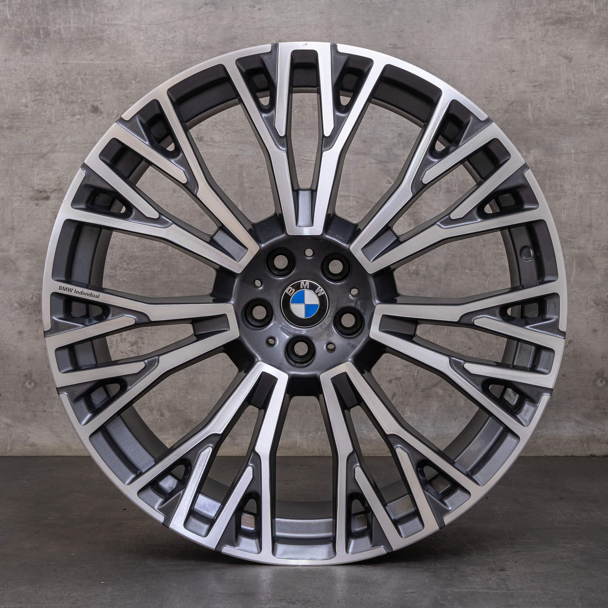 Jantes originais BMW X5 X6 22 polegadas G05 G06 6883763 6883764 Styling 745i orbit grey glossy turned