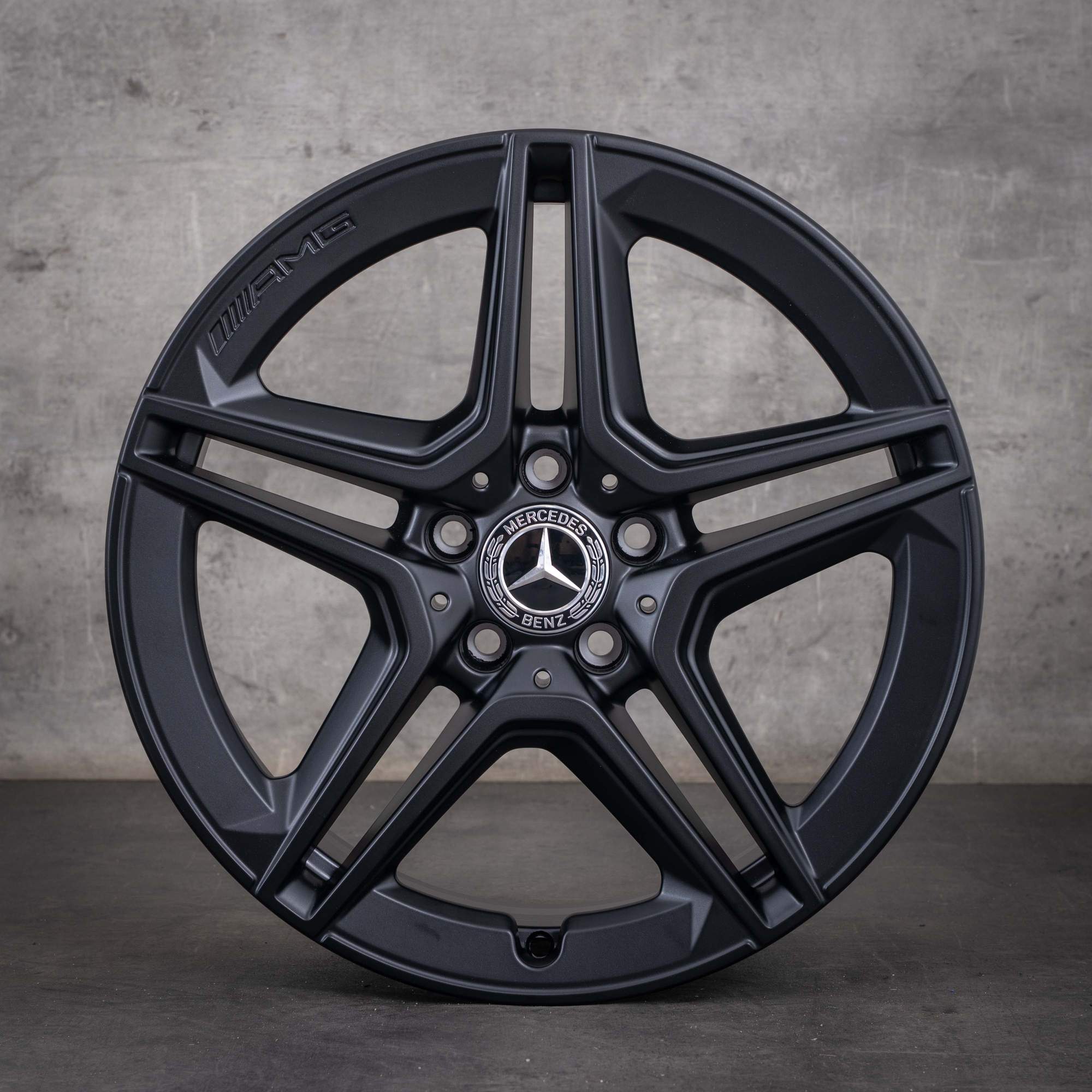 Jantes originais Mercedes-Benz Classe A Classe B CLA AMG de 18 polegadas W177 V177 W247 X118 C118 A1774011500 preto mate