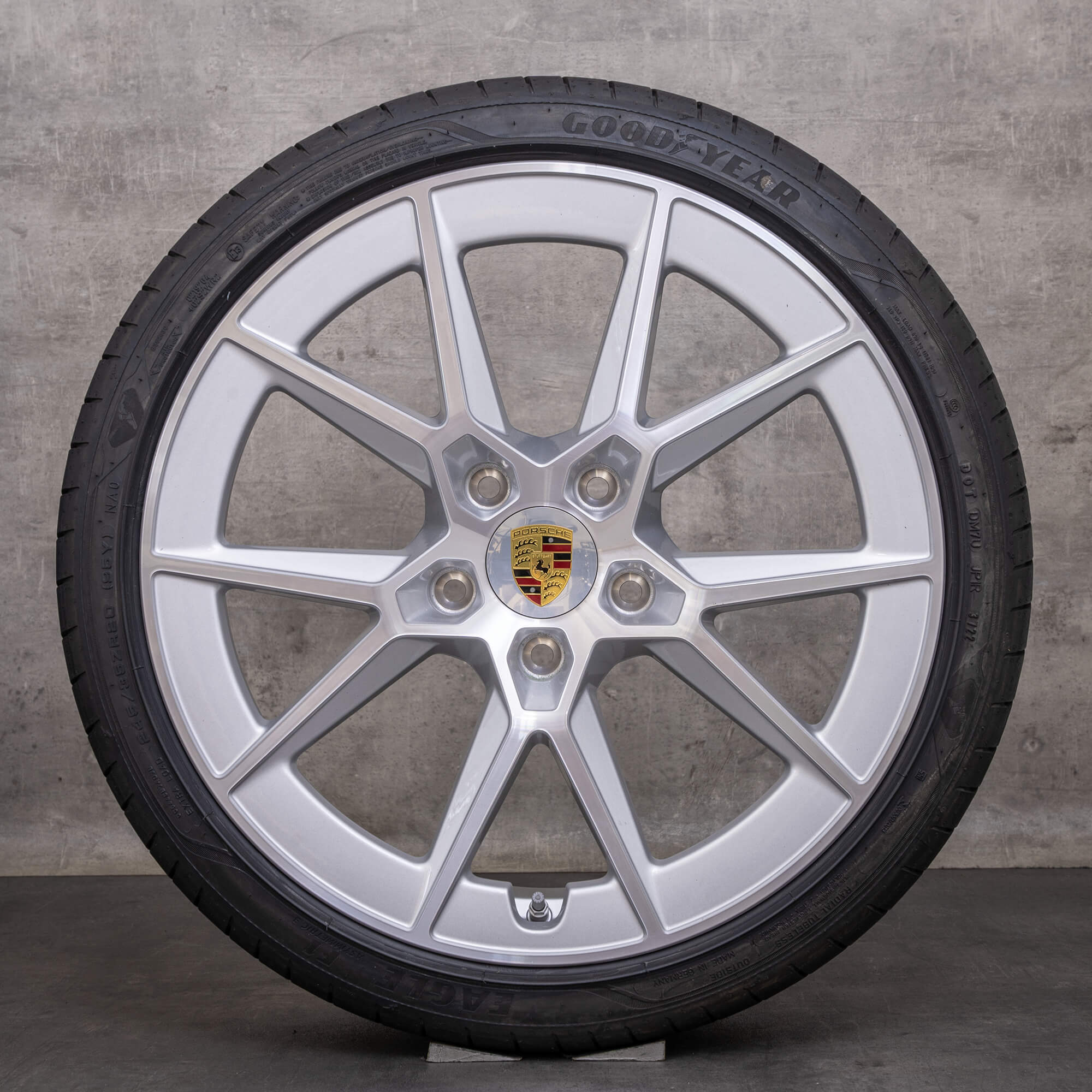 Alkuperäiset Porsche 911 vanteet 20 21 tuuman 992 II Facelift Carrera S Design GTS C4 C2 kesäpyörät 992601025BJ 992601025BK hopea kiiltävä käännetty UUSI