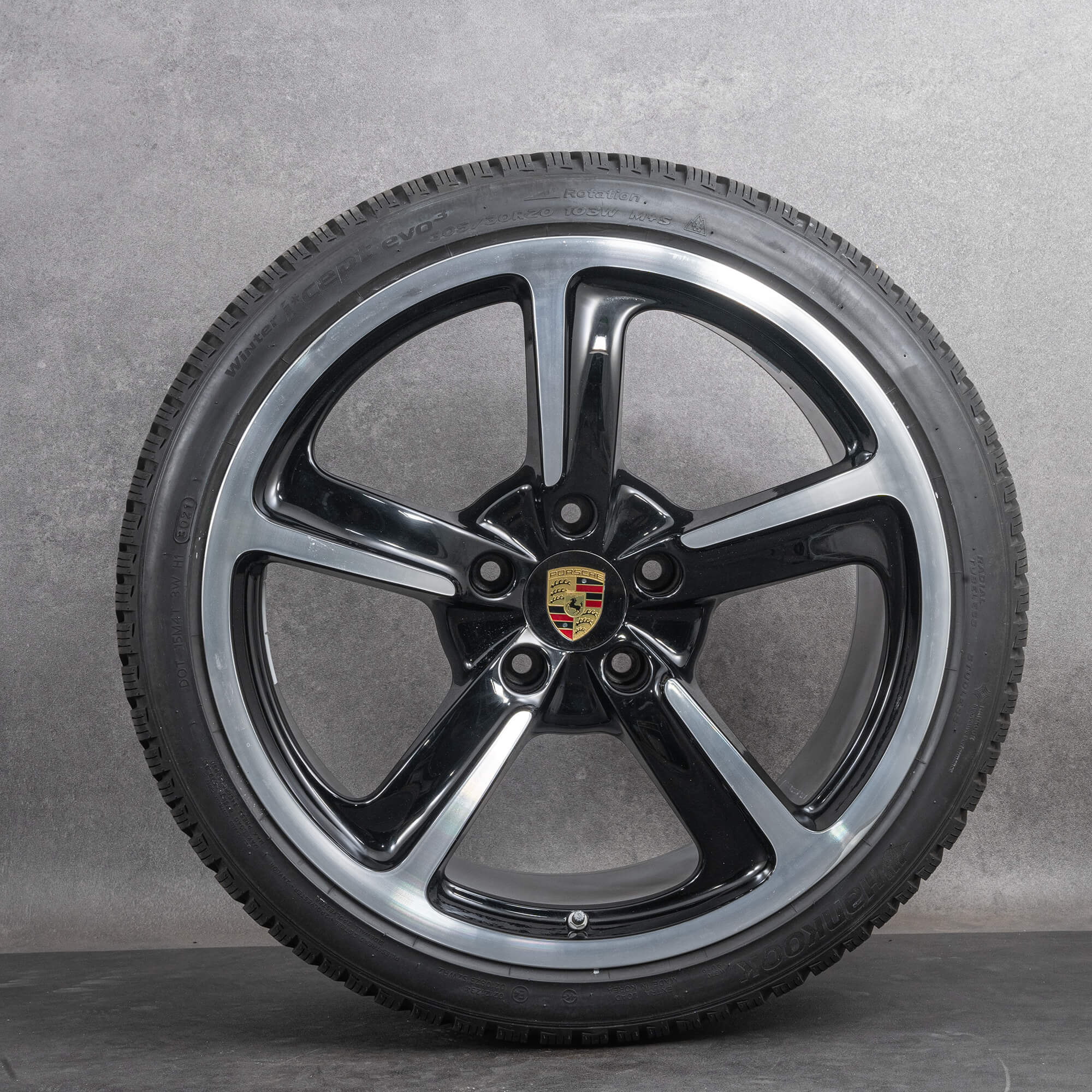 Oryginał Porsche 991 I felgi 20 cali C4 4S koła letnie 99136216240 99136216741 Koła Techno głęboka czerń