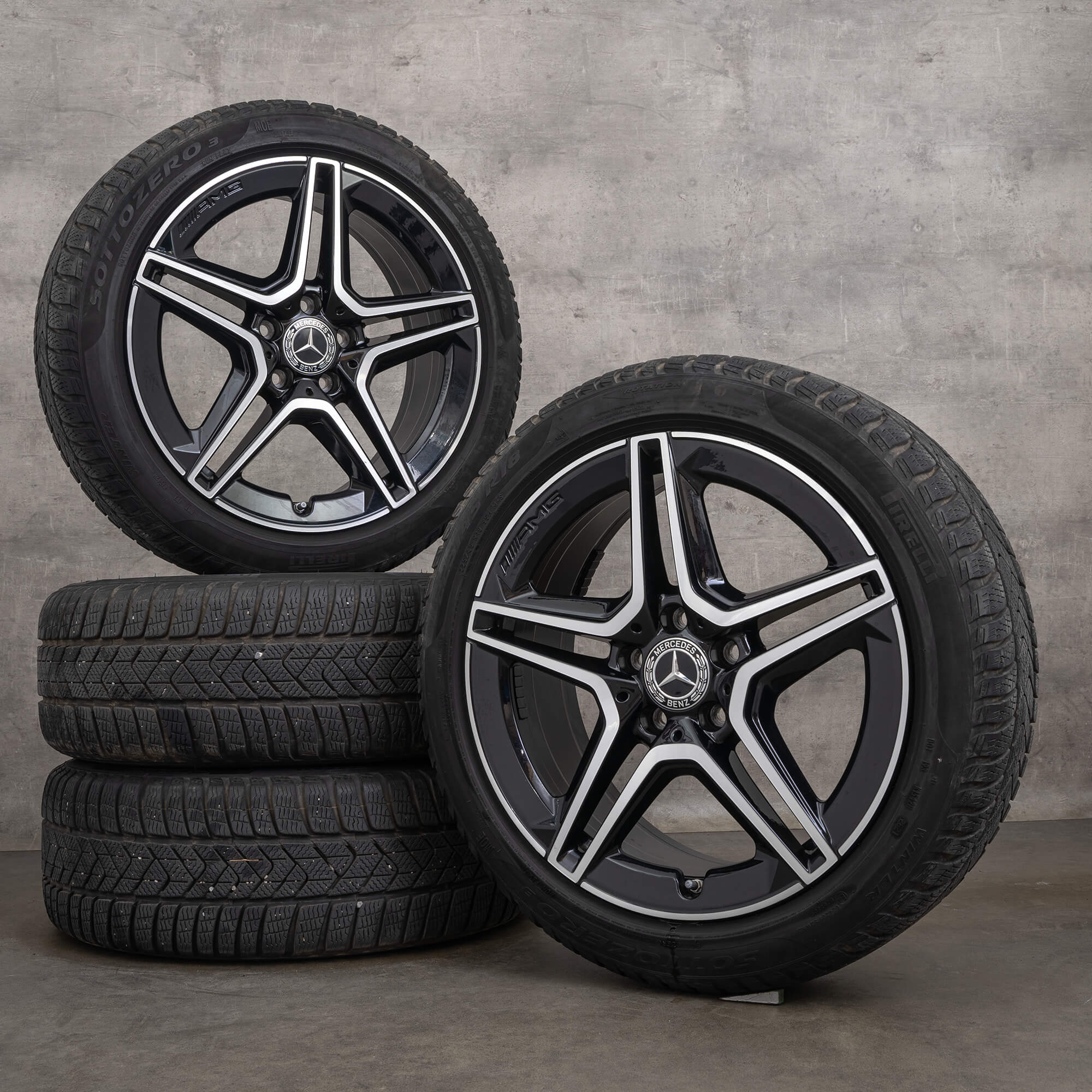 AMG Mercedes Benz AB Class W177 W247 CLA X118 zimni alu kola 18 palcové ráfky