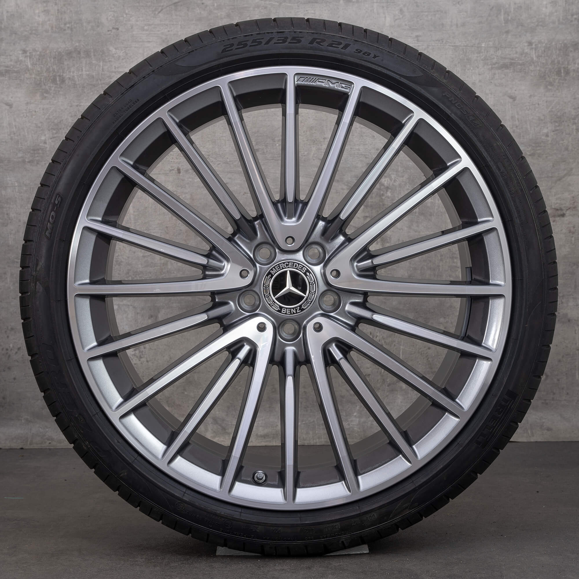 Llantas originales Mercedes Benz AMG CLS 53 4Matic de 20 pulgadas C257 llantas verano A2574014200 A2574014300 gris himalaya torneado brillante