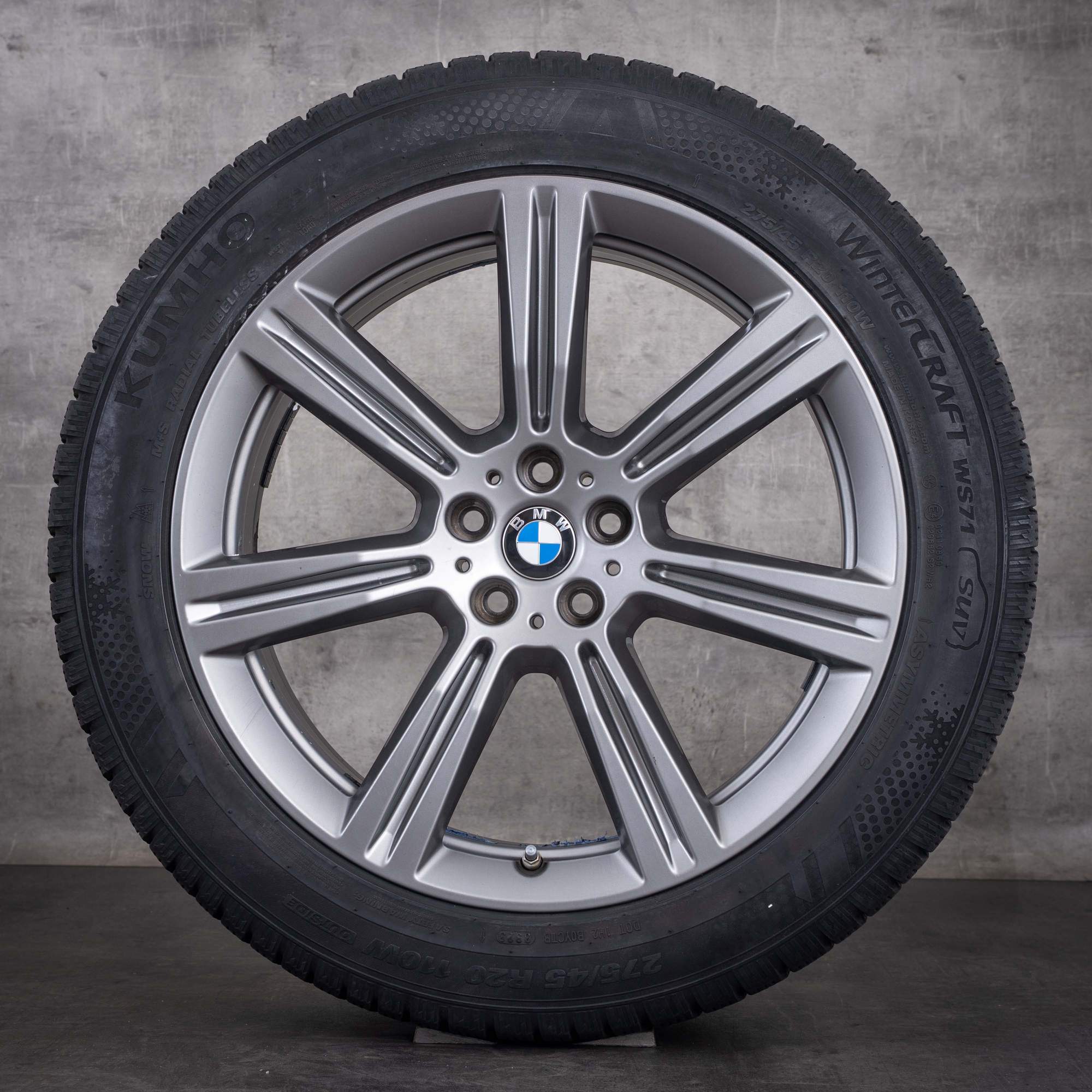 OEM BMW X5 X6 winter wheels 20inch G05 G06 rims Styling 736 6883753 Ferric Gray Gloss
