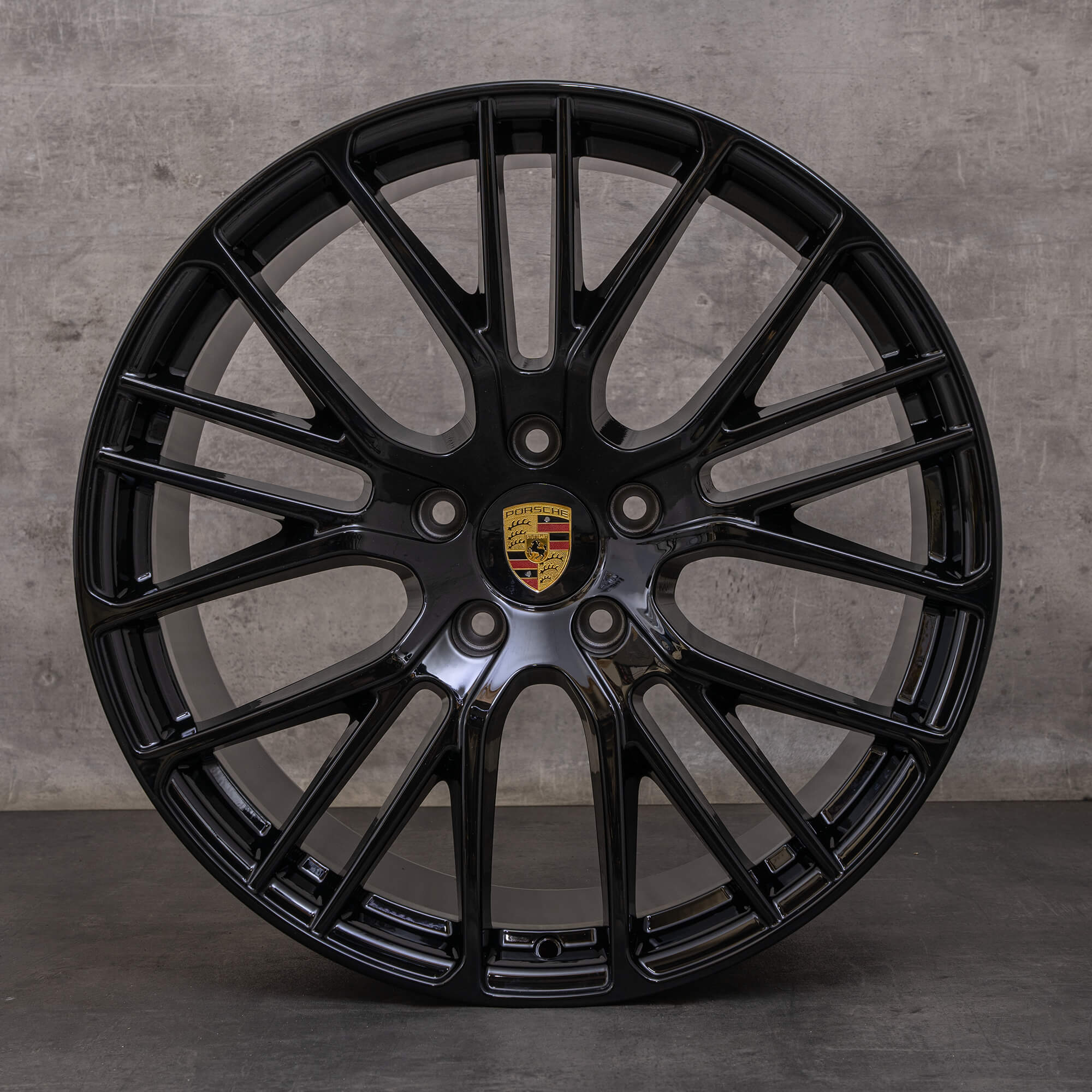 Alkuperäiset Porsche Panamera talvirenkaat 21 tuuman 971 vanteet 971601025AP 971601025CA Exclusive GTS musta kiiltävä UUTUUS