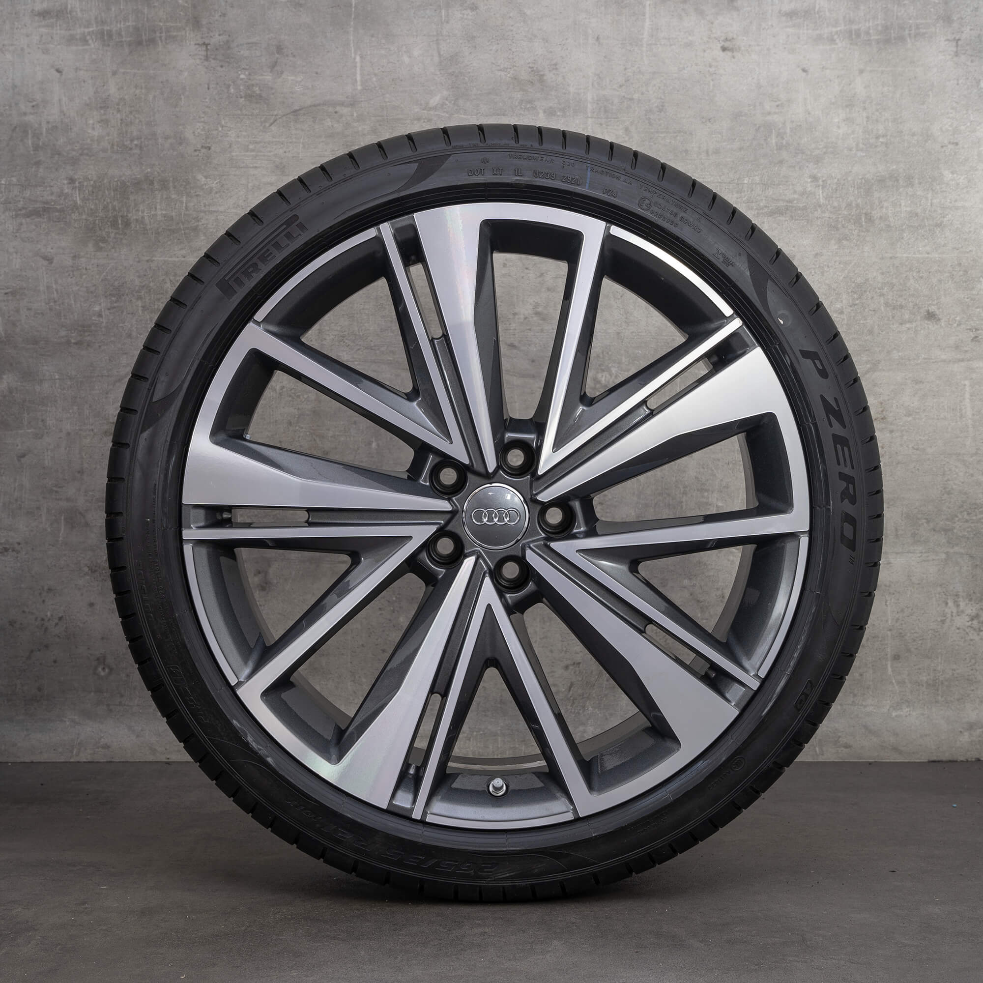 Audi 21 inch velgen A6 S6 4K C8 zomerbanden zomervelgen 4K0601025BK NIEUW