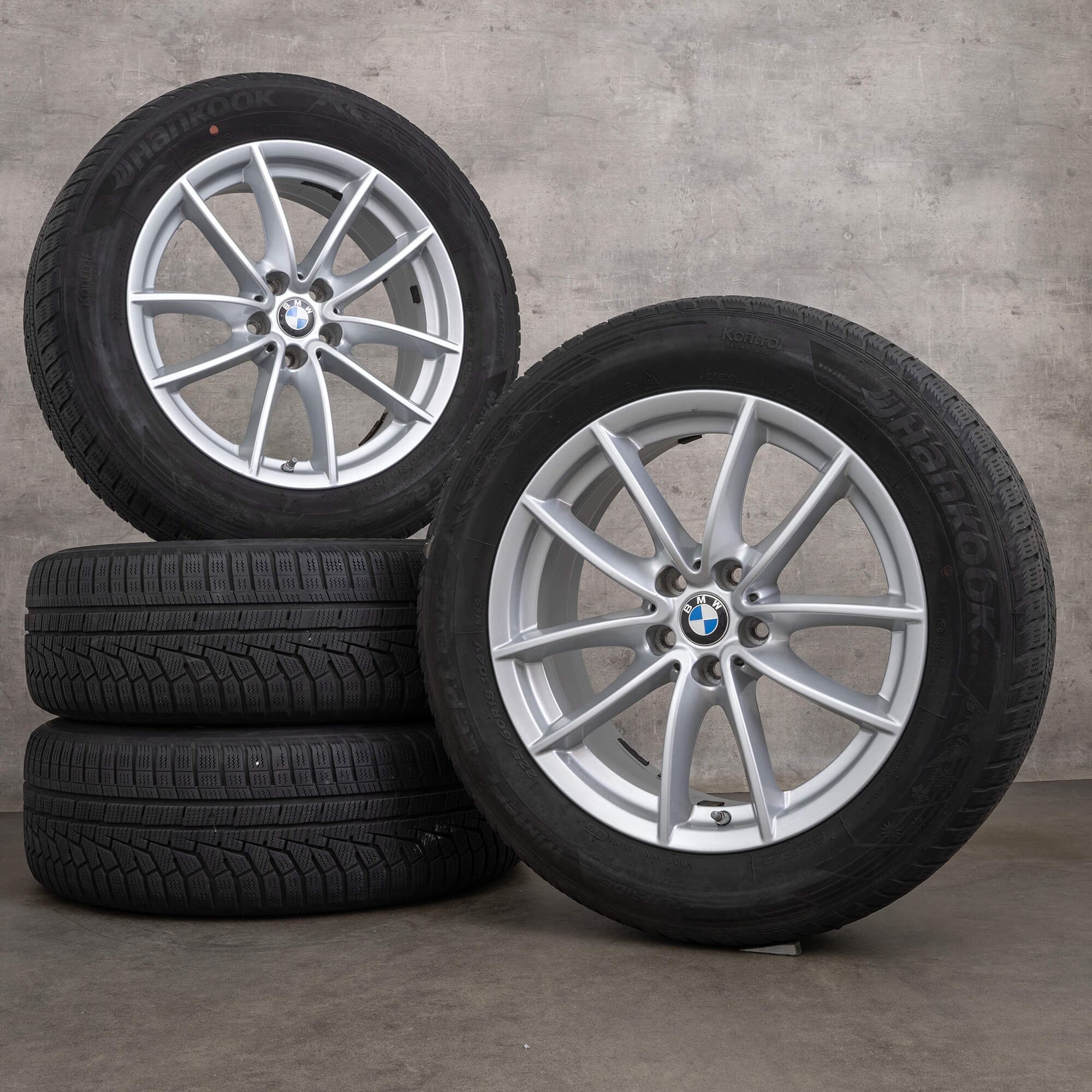 BMW X3 G01 X4 G02 vinterhjul 18 tums fälgar 618 vinterdäck 6880047 silver