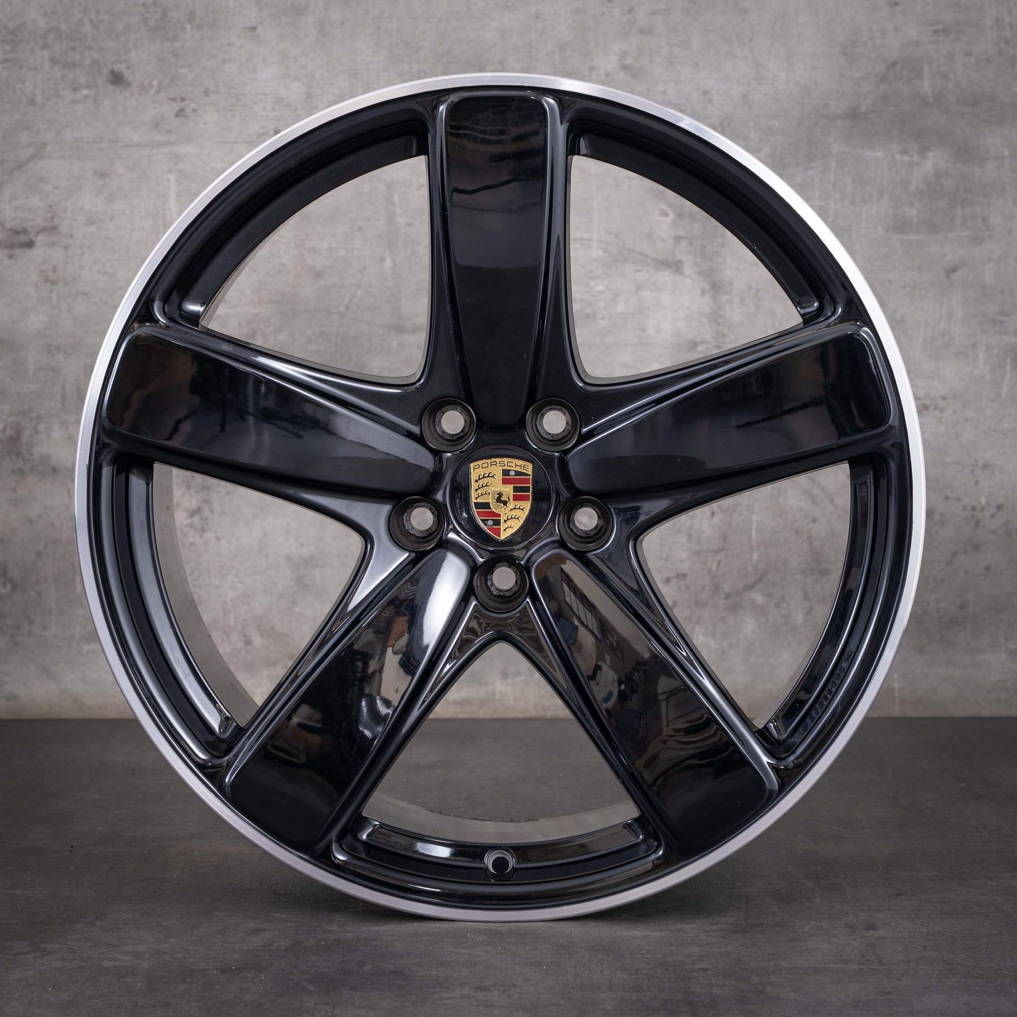 Jantes d'origine Porsche Macan II 19 pouces II 95B601025EE 95B601025ED Sport Classic finition noire diamantée