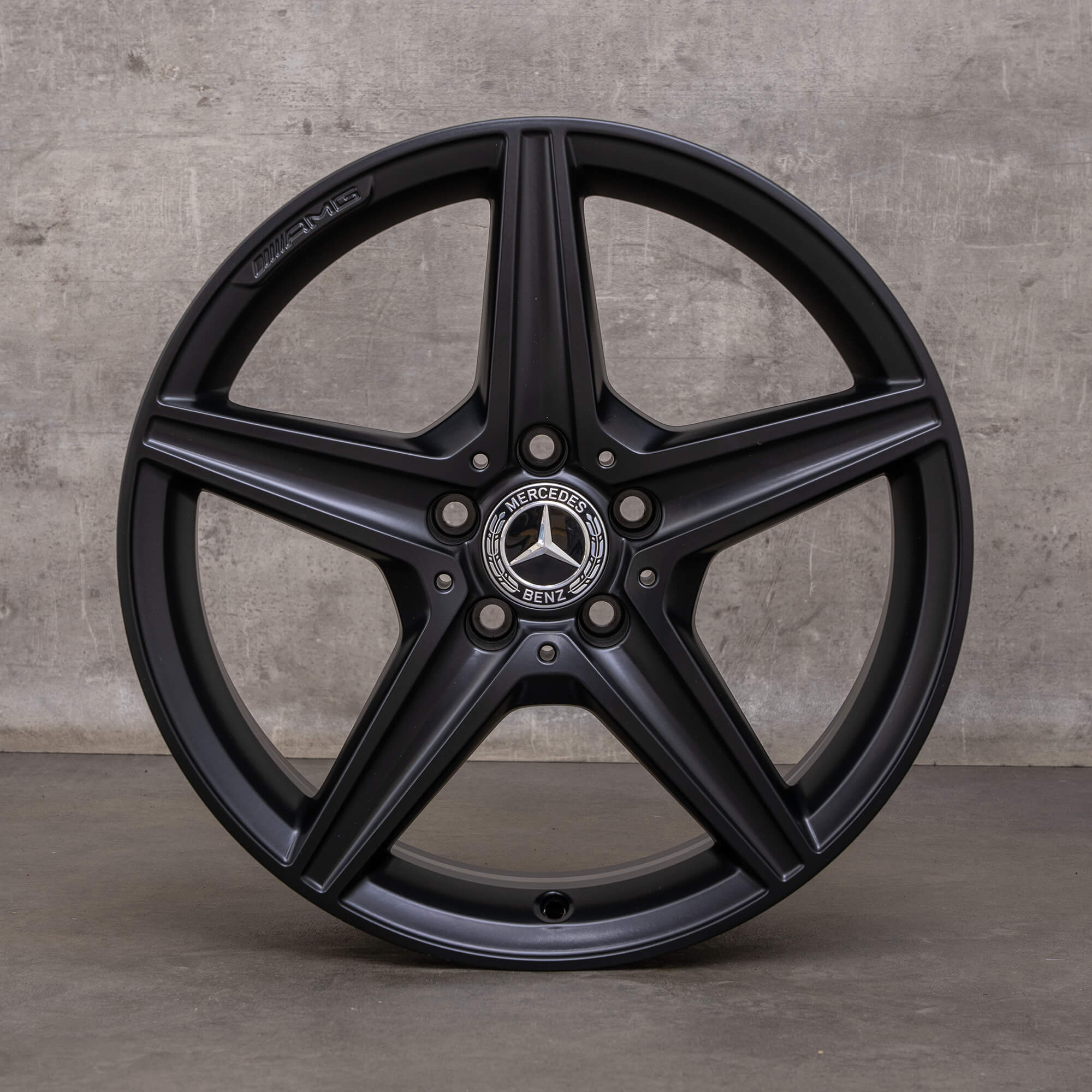 Llantas originales Mercedes Benz Clase C AMG 18 pulgadas W205 S205 C205 A205 A2054011100 negro mate