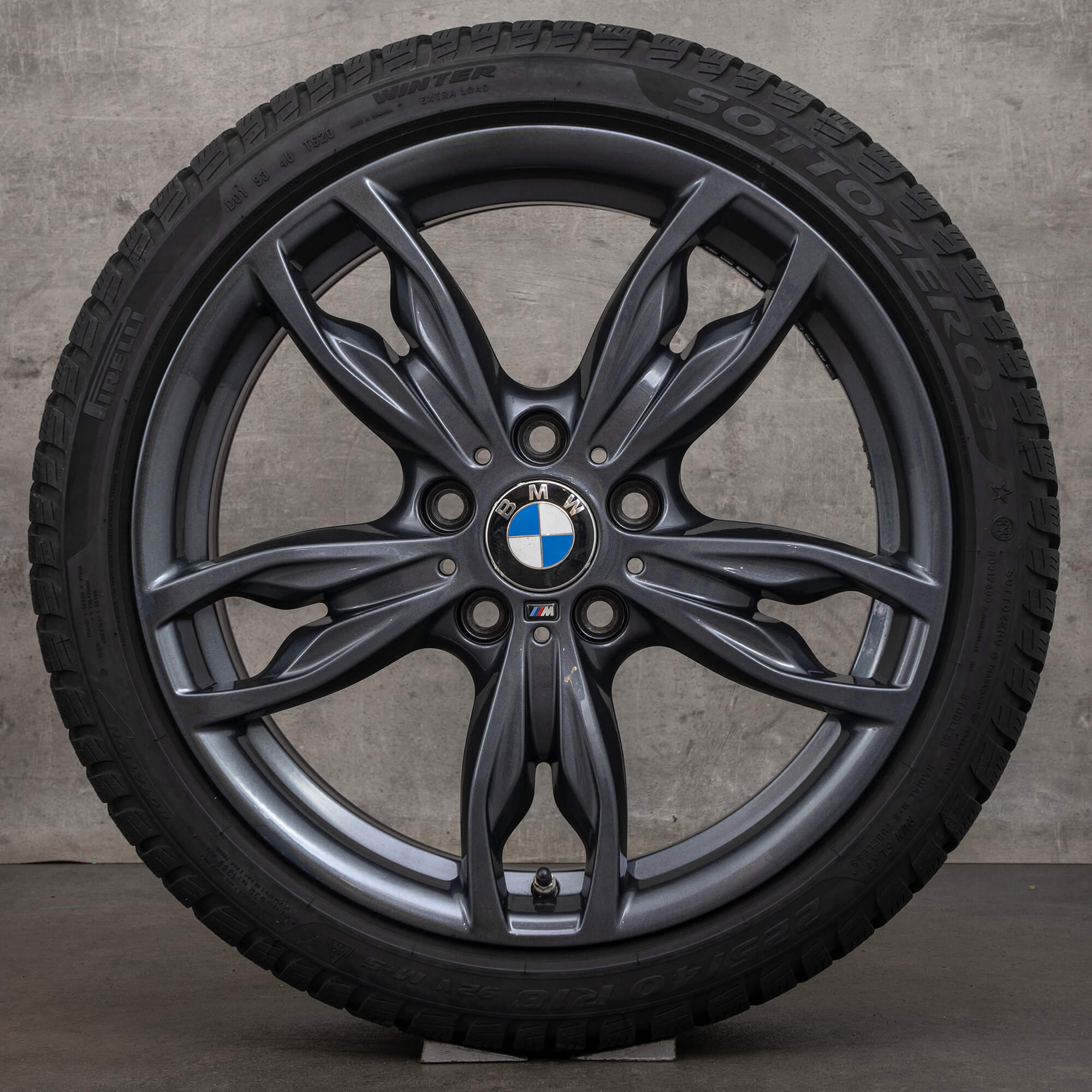BMW 1-serie F20 F21 2-serie F22 F23 vinterhjul 18 tommer fælge vinterdæk 436 M - hjul 3 af 4