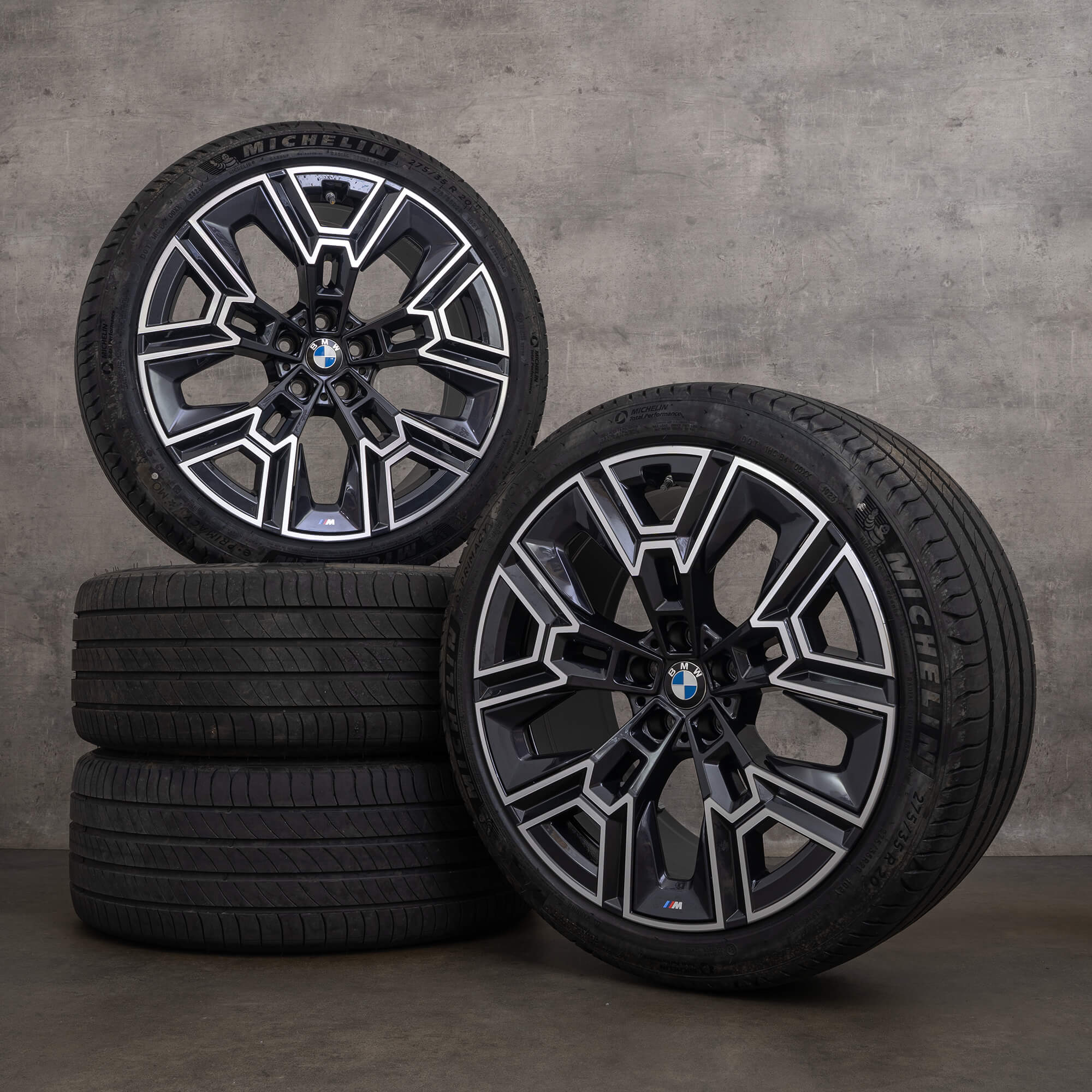 Oryginalne felgi BMW serii 5 i5 20 cali G60 G61 koła letnie stylizacja 939 M 5A324E8 5A324E9 orbit szary polerowane