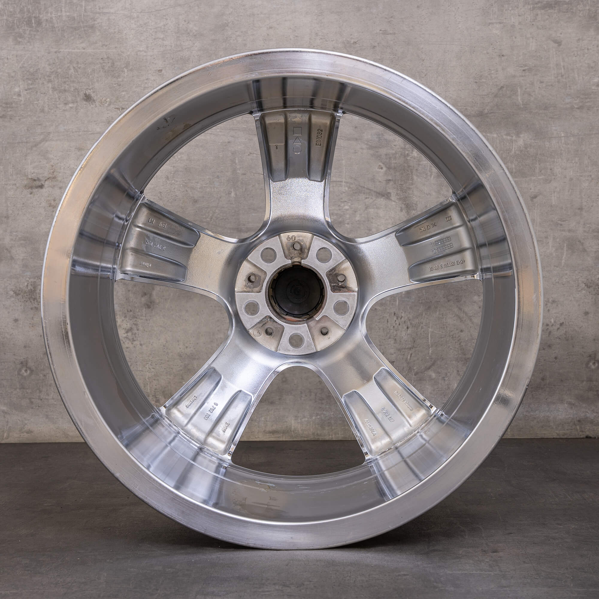 Original BMW X5 X6 Fälg 21 tum E70 E71 F15 F16 Styling 128 6782833 krom NY