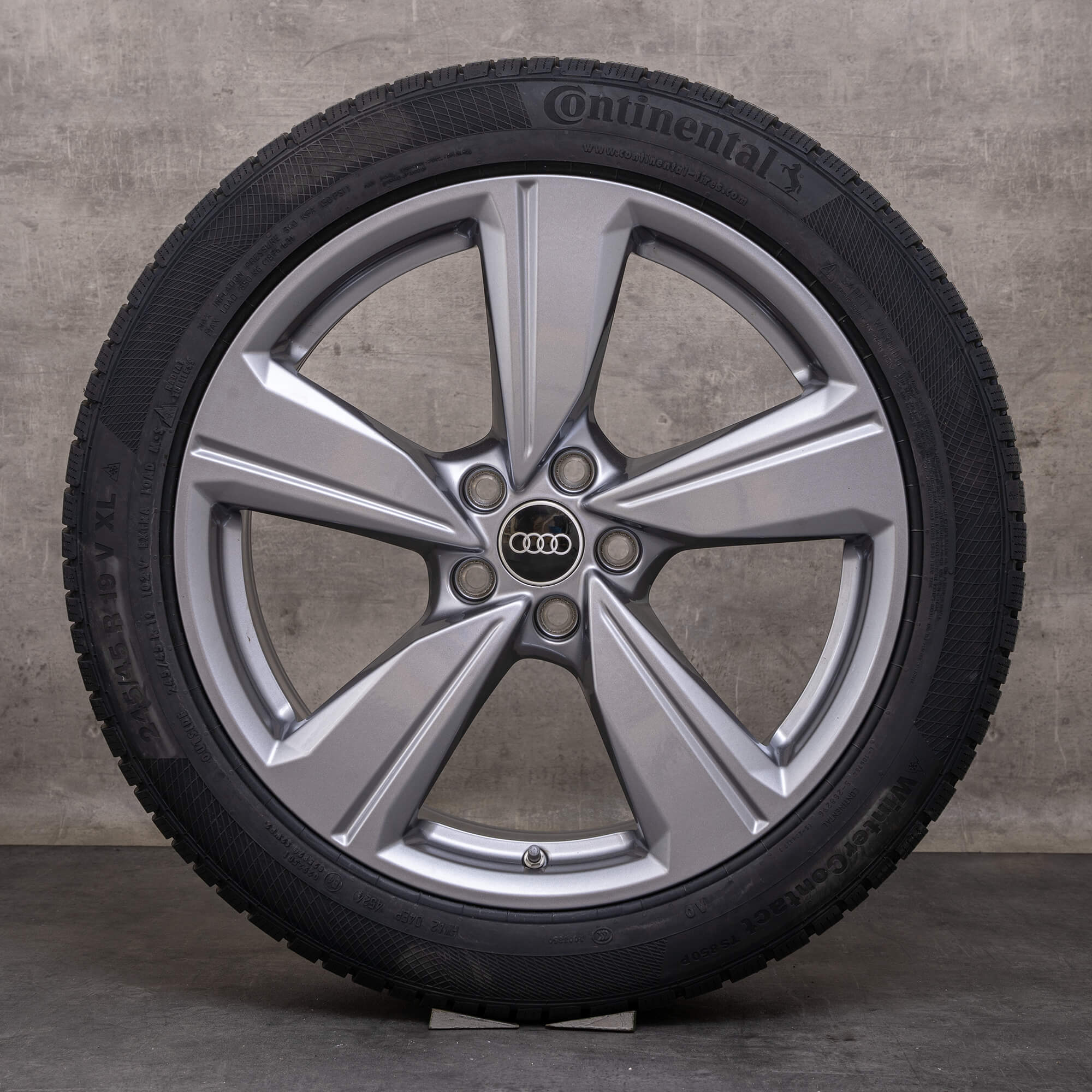 OEM Audi A6 winter wheels 19 inch 4P C9 rims 4P0601025G platinum