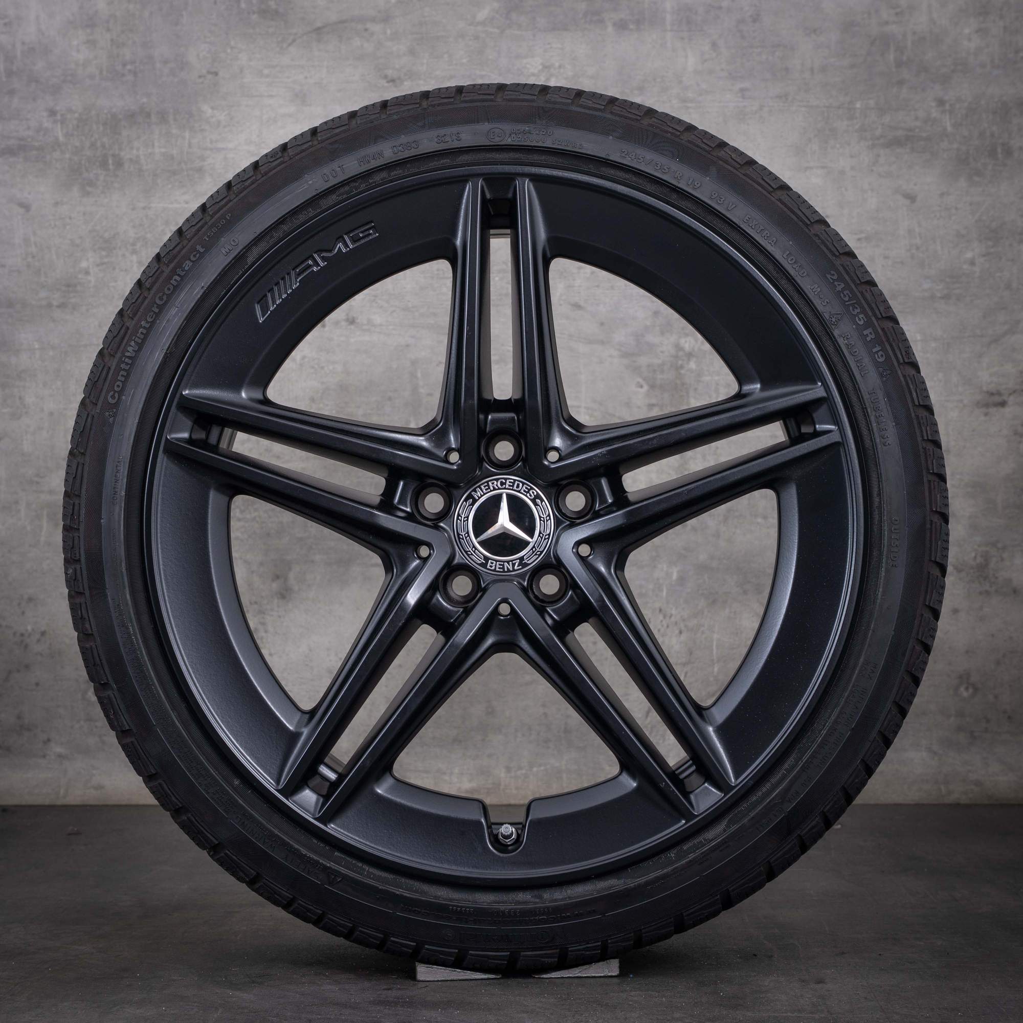 Originální zimní kola Mercedes-Benz Třídy A A 45 CLA 45 AMG 19 palců W177 X118 C118 disky A1774012300 matná černá