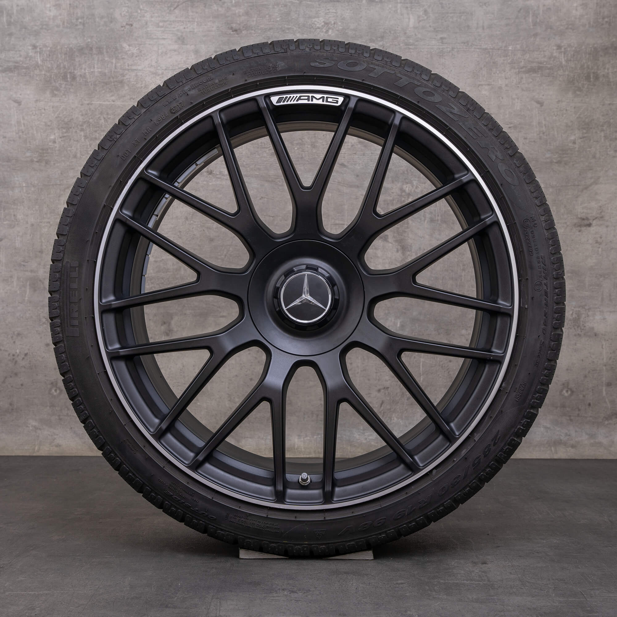 Oryginalał Mercedes Benz Klasa A 45 CLA AMG felgi 19 cali W177 X118 C118 koła letnie A1774012500 czarny mat polerowane NOWOŚĆ
