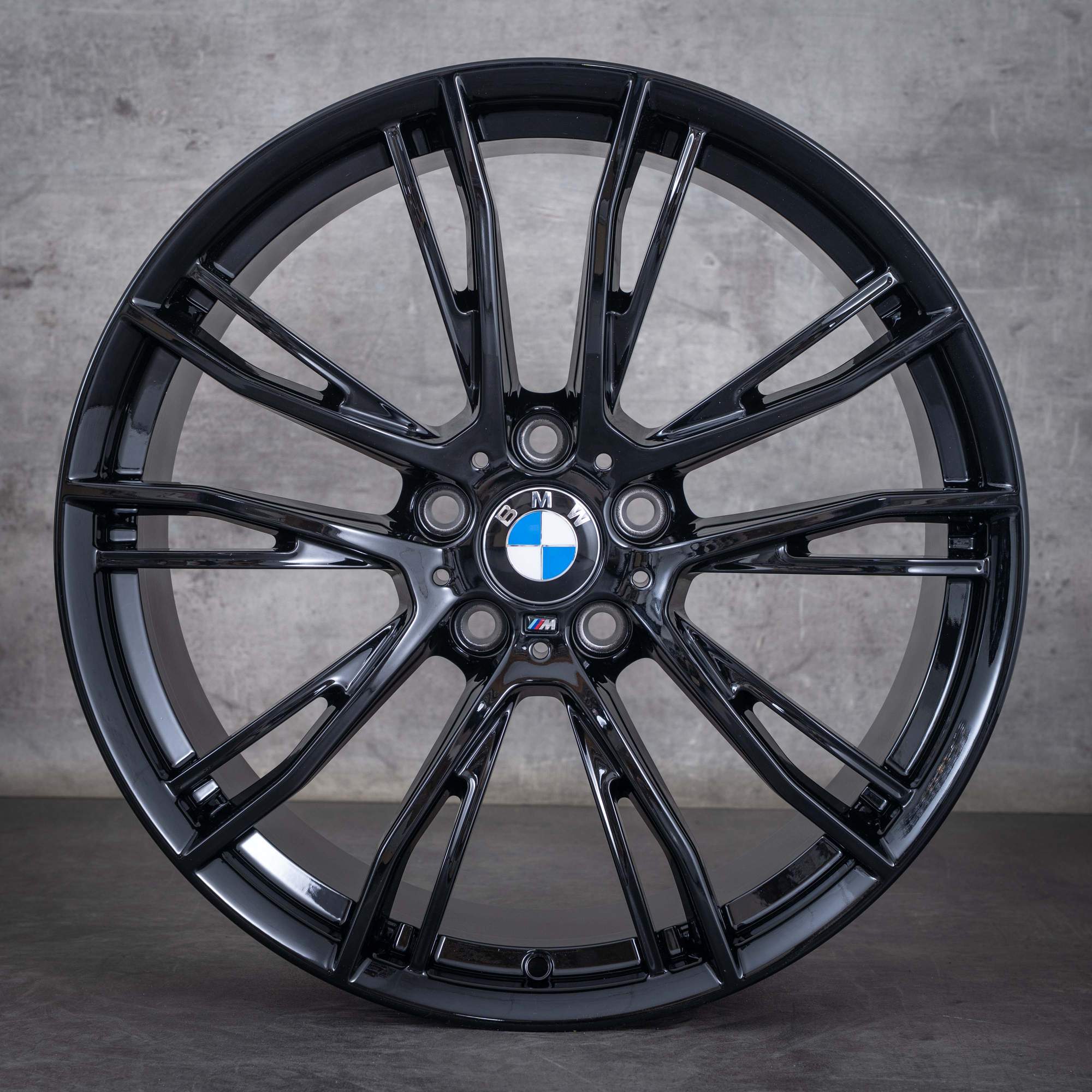 Oryginał BMW Seria 3 4 felgi 20 cali F30 F31 F32 F33 F36 Gran Coupe Styling 624 M 6862774 6862775 czarny błyszczący
