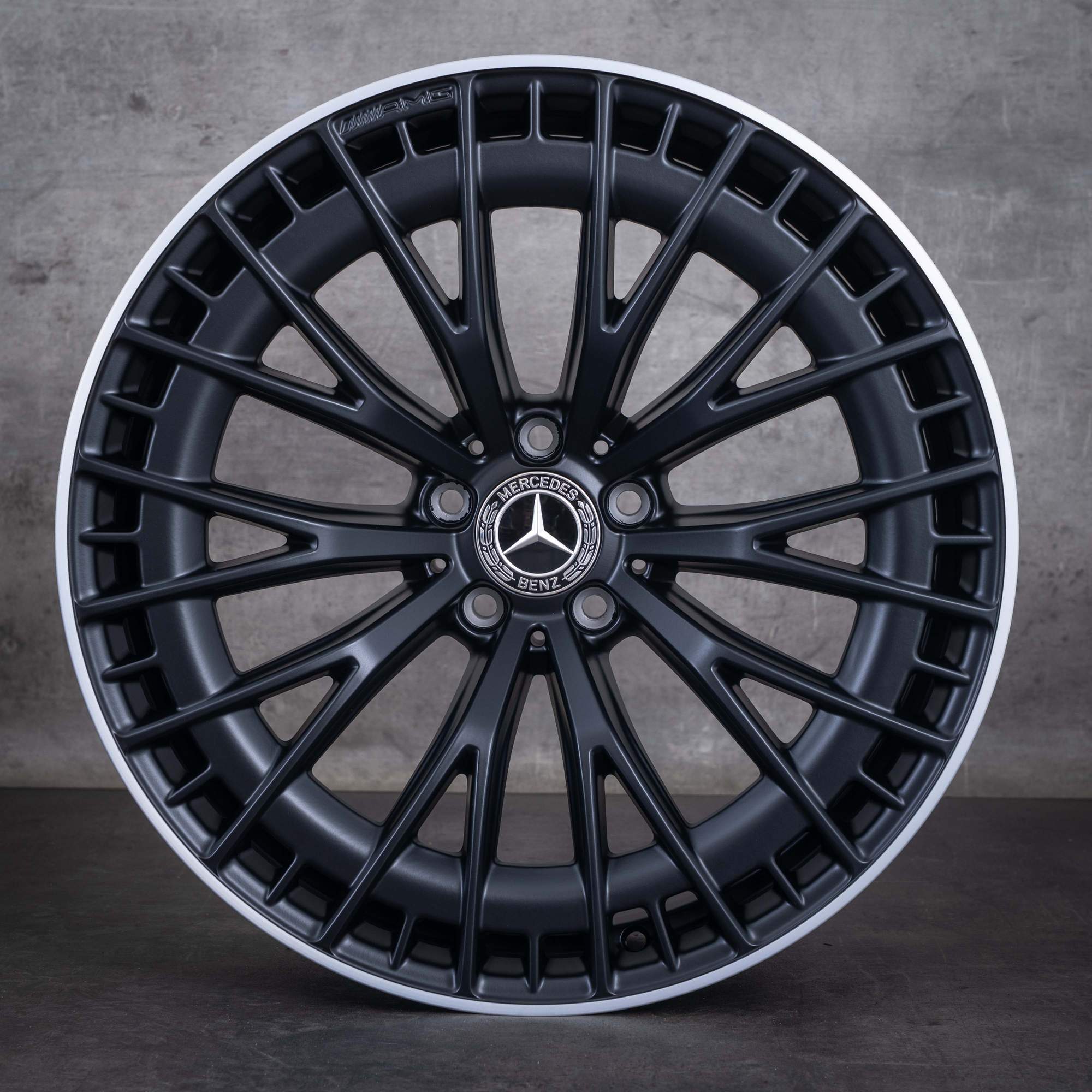 OEM Mercedes-Benz CLE 53 AMG 20inch winter wheels C236 A236 4Matic rims A2364012900 A2364013000 Matte Black Diamond Cut Edges NEW