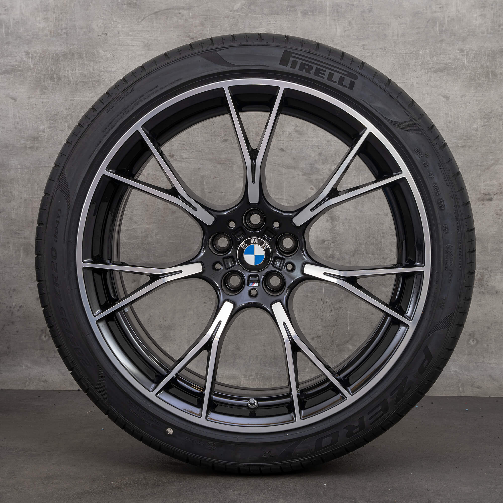 BMW 20 palcové ráfky M5 F90 M8 F91 F92 hliníkové M789 letní pneumatiky kola