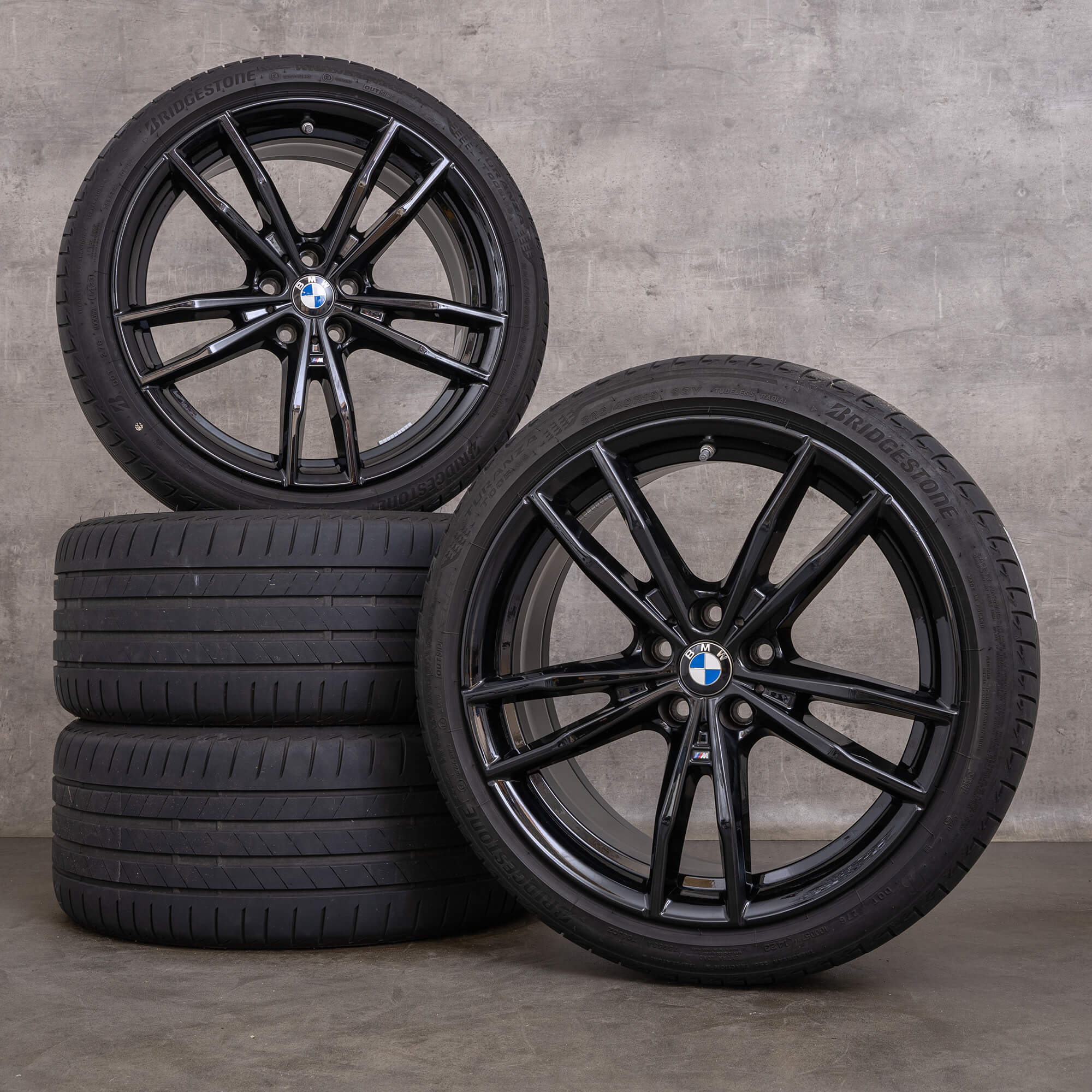 Originální disky BMW řady 2 3 4 19 palců G42 G20 G21 G22 G23 letni alu kola 791 M 8089893 8089892 černá lesklá