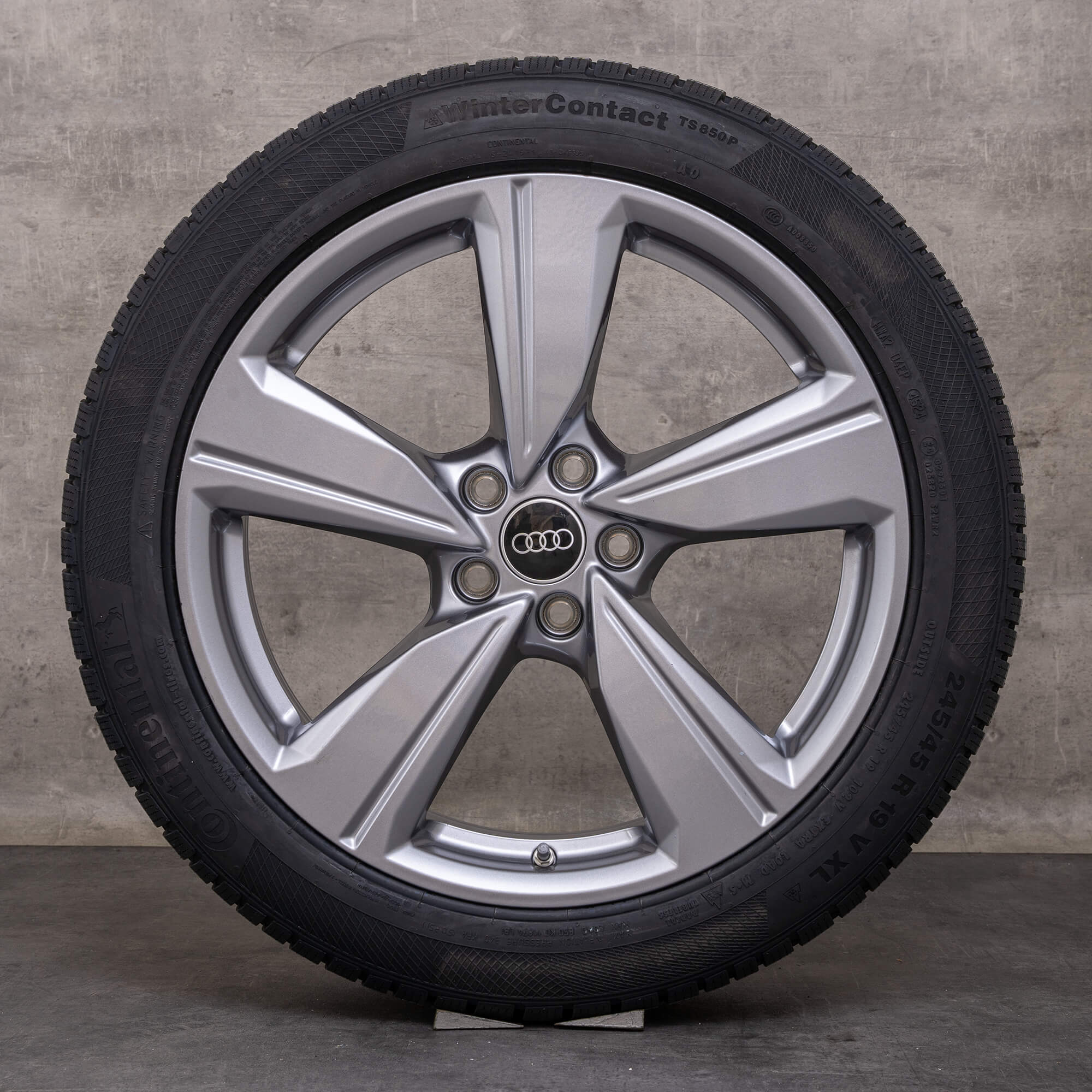 OEM Audi A6 winter wheels 19 inch 4P C9 rims 4P0601025G platinum