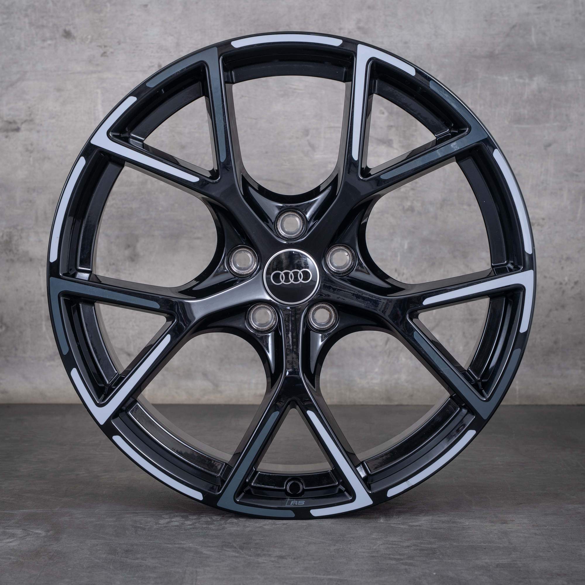 Jantes d'origine Audi RS3 19 pouces 8Y 8Y0601025BP 8Y0601025BQ noir brillant bicolore