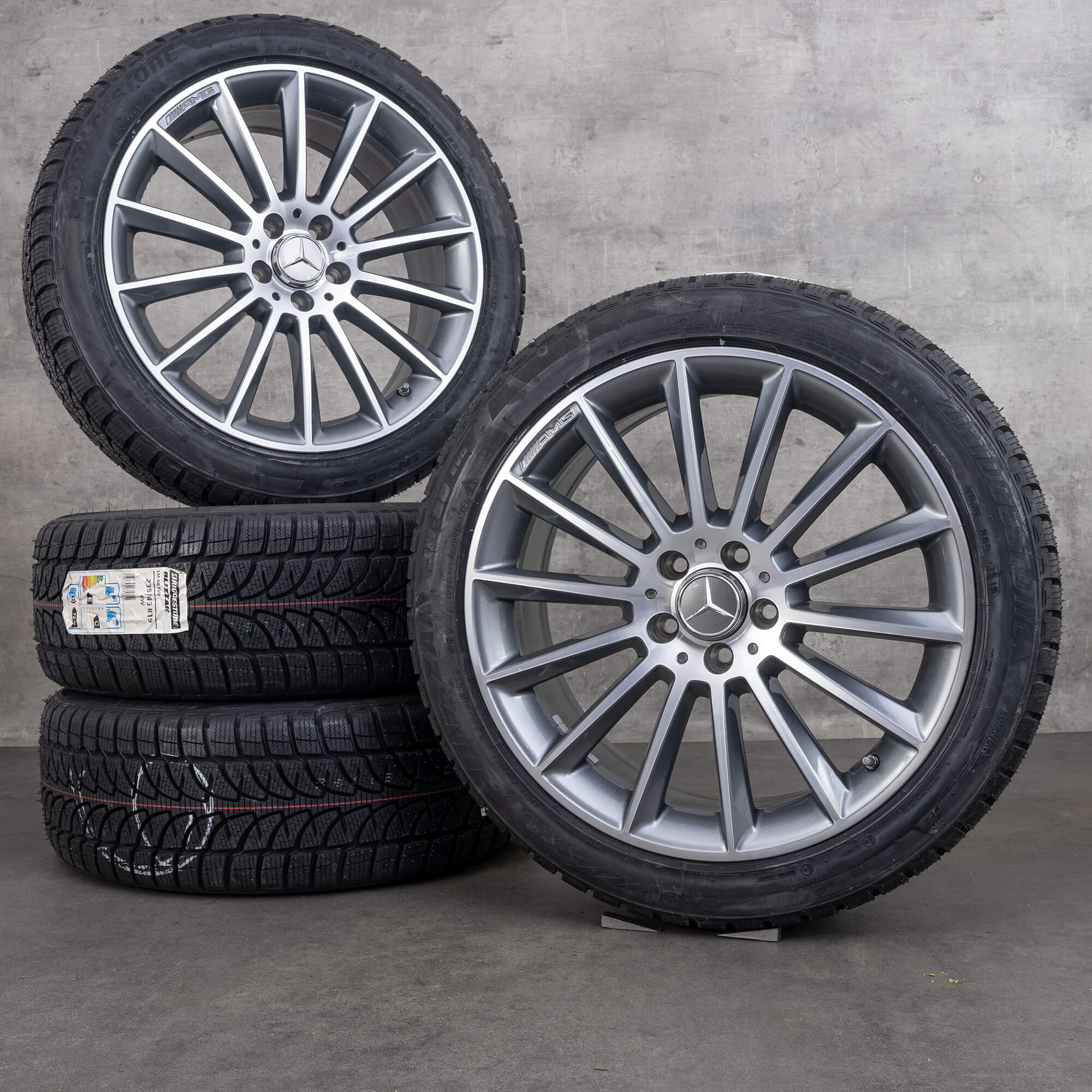 Jantes Mercedes Benz AMG 19 pouces GLA X156 pneus hiver roues complètes