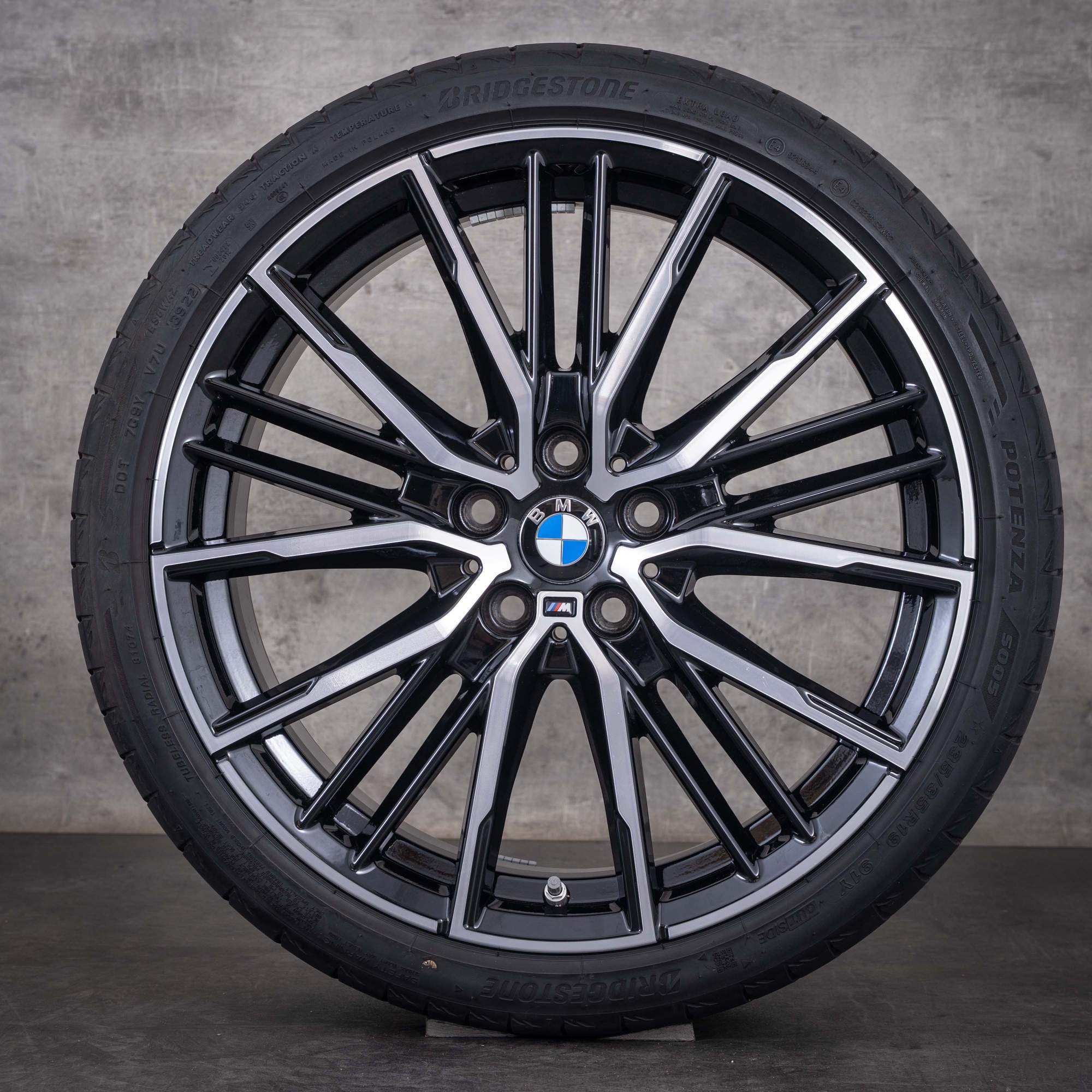 Original BMW 1er 2er Felgen 19 Zoll F40 F44 Gran Coupe Sommerräder Styling 552 M 8092356 schwarz glanzgedreht