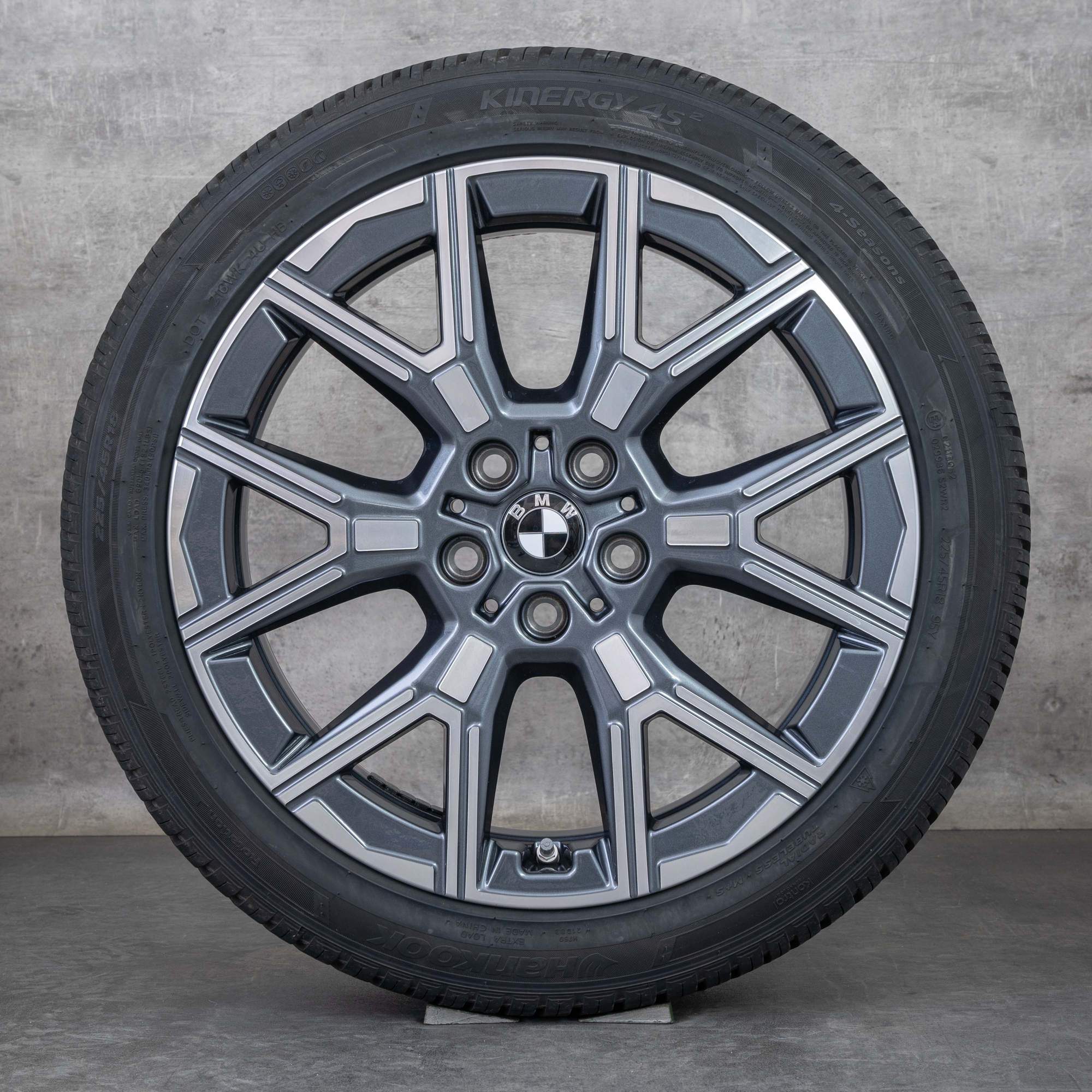 Original BMW 1er 2er Felgen 18 Zoll F70 F74 Gran Goupe Sommerräder Styling 974 5A45266 grau glanzgedreht