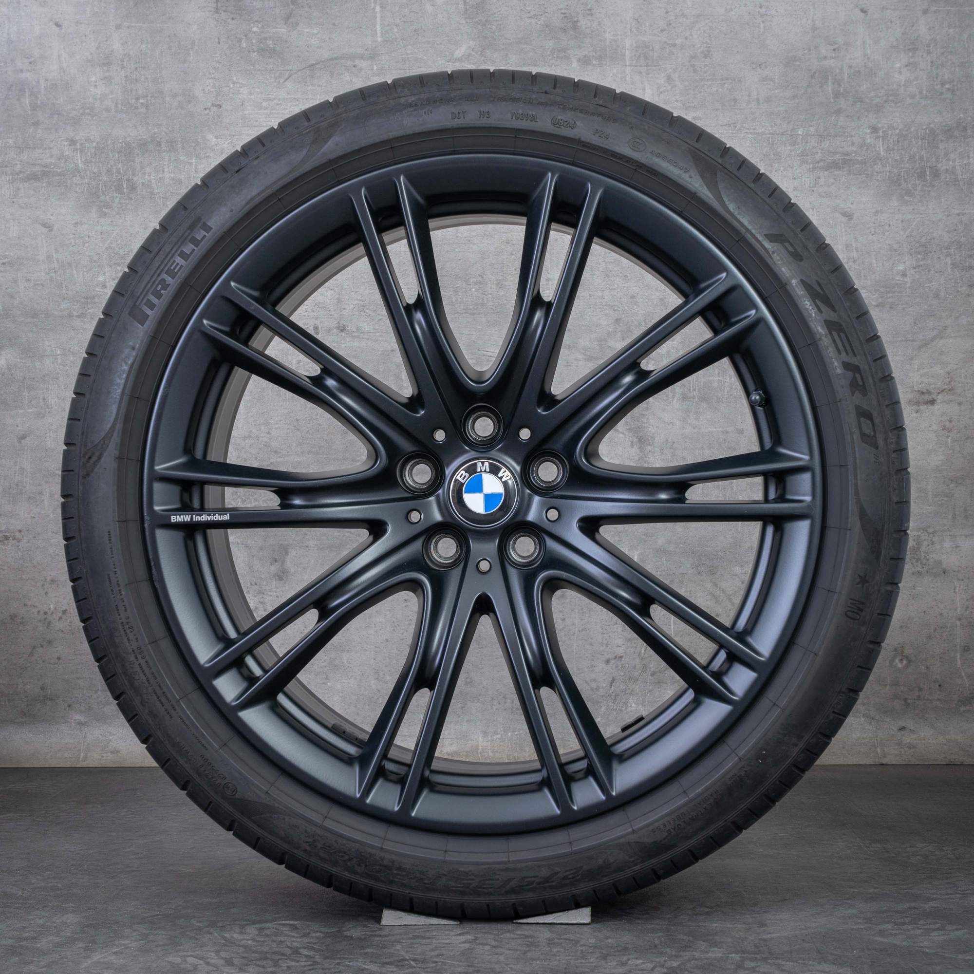 Oryginalne felgi BMW serii 6 7 20 cali G32 GT G11 G12 koła letnie stylizacja 649 7850583 7850584 czarny mat