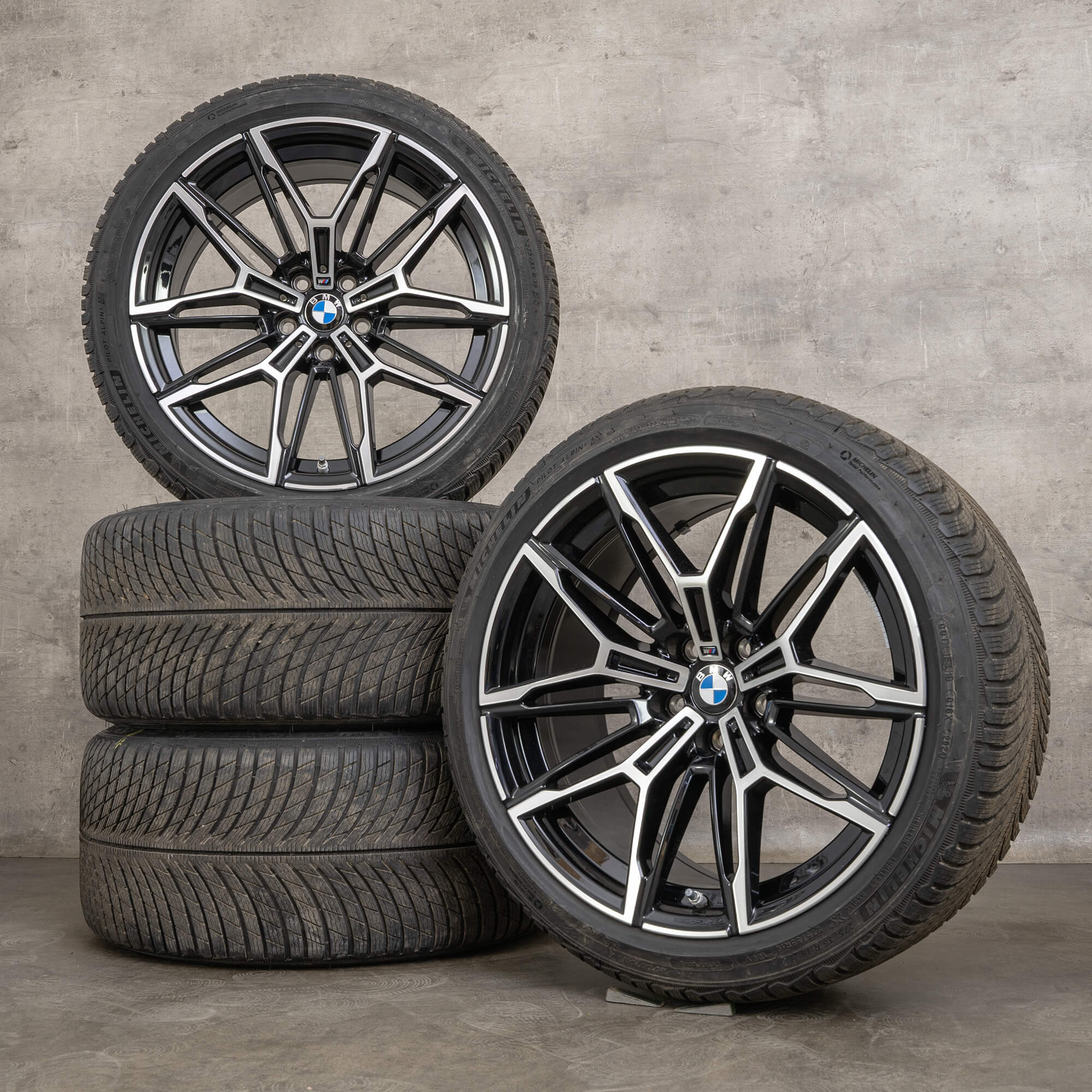 Original BMW M2 jantes 19 20 pouces G87 Coupe Winterrder 7882869 7882870 930 M jet black pneus d'hiver