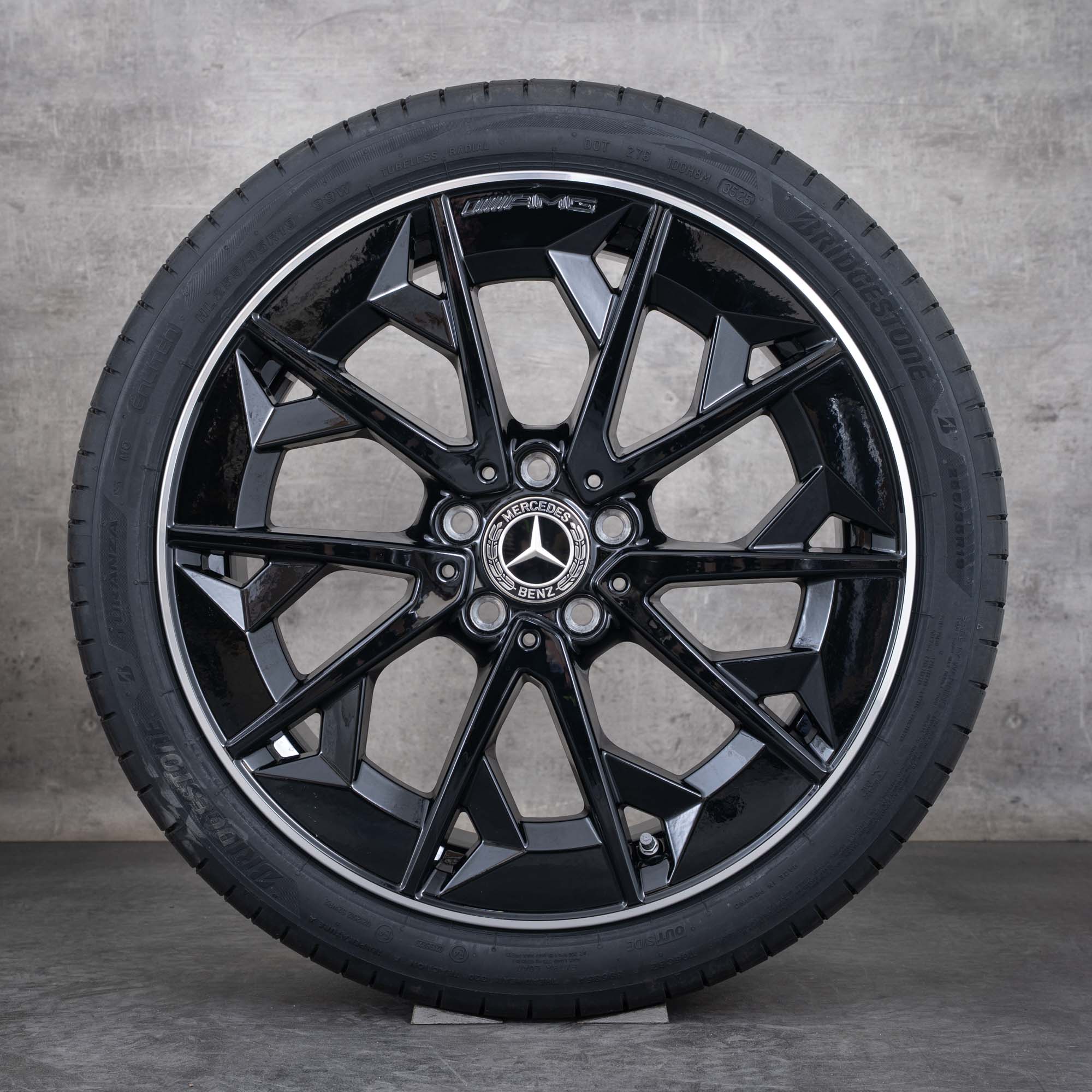 Originele Mercedes Benz CLA EQ AMG velgen 19 inch C174 C178 zomerwielen A1744011400 A1744011500 zwart gepolijst