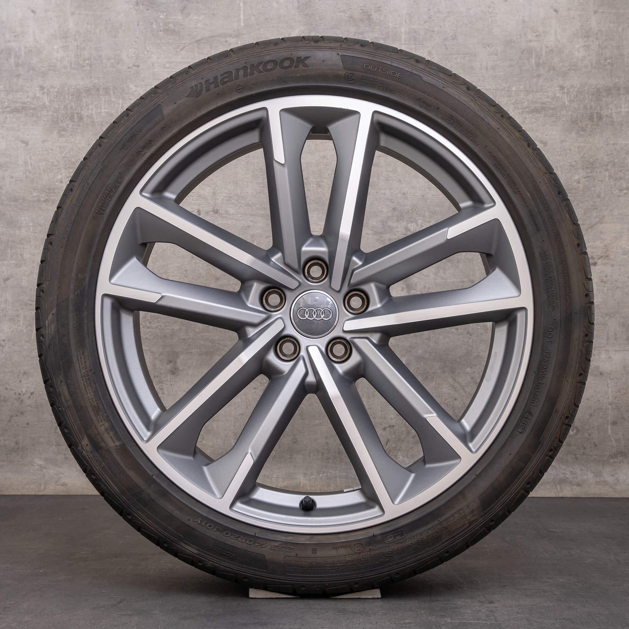 Original Audi A7 S7 Felgen 20 Zoll 4K C8 Sommerräder 4K8601025M anthrazit matt glanzgedreht