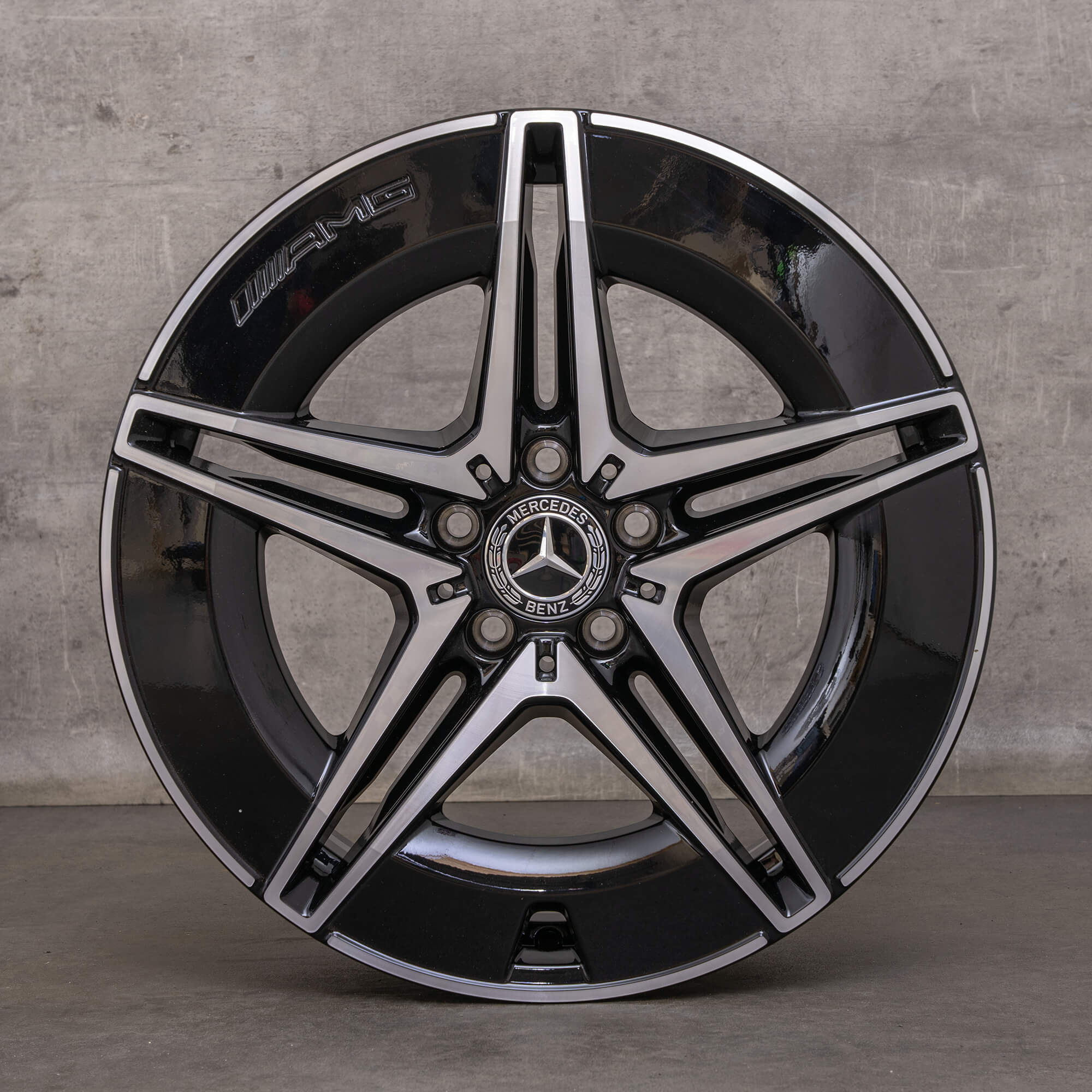 Oryginalne felgi Mercedes Benz EQC AMG 19 cali N293 A2934011500 A2934011600 czarne polerowane NOWOŚĆ